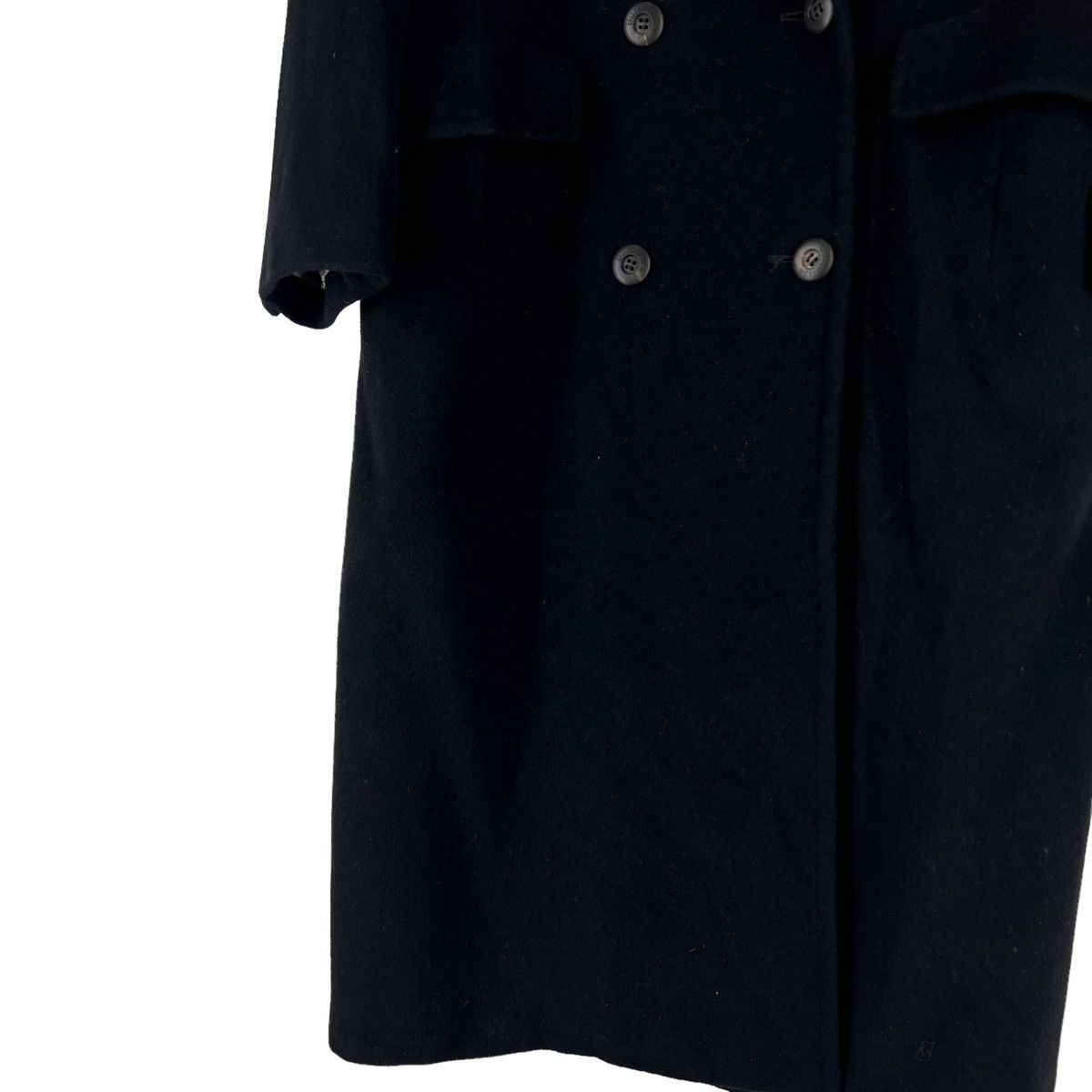 Burberry 🔥RICH BLACK - FLY COATS HERRINGBONE WOOL LONG JACKET Size US M / EU 48-50 / 2 - 5 Thumbnail