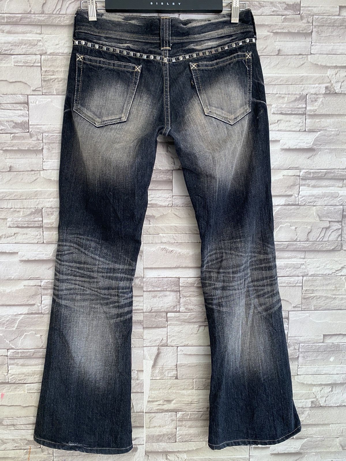 Vanquish Vanquish Studded Distressed Denim Flare Jeans LGB Size US 30 / EU 46 - 9 Thumbnail