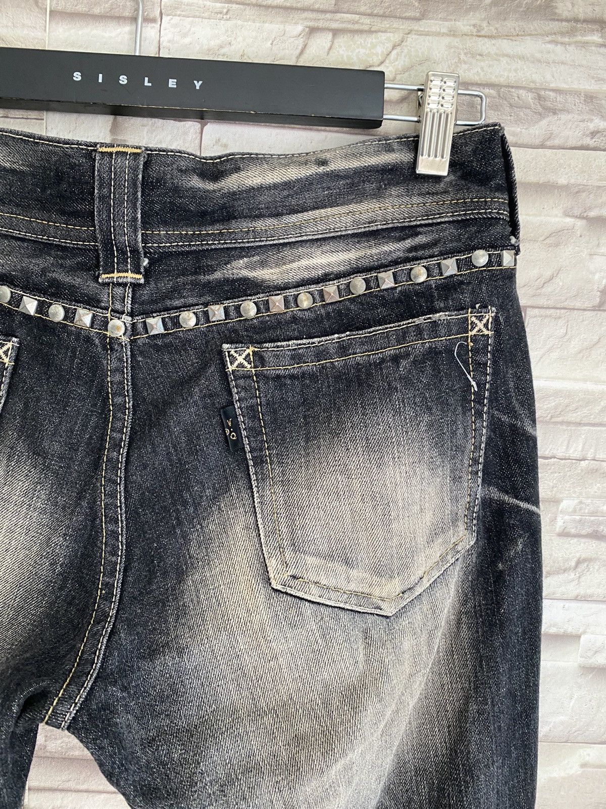 Vanquish Vanquish Studded Distressed Denim Flare Jeans LGB Size US 30 / EU 46 - 12 Thumbnail
