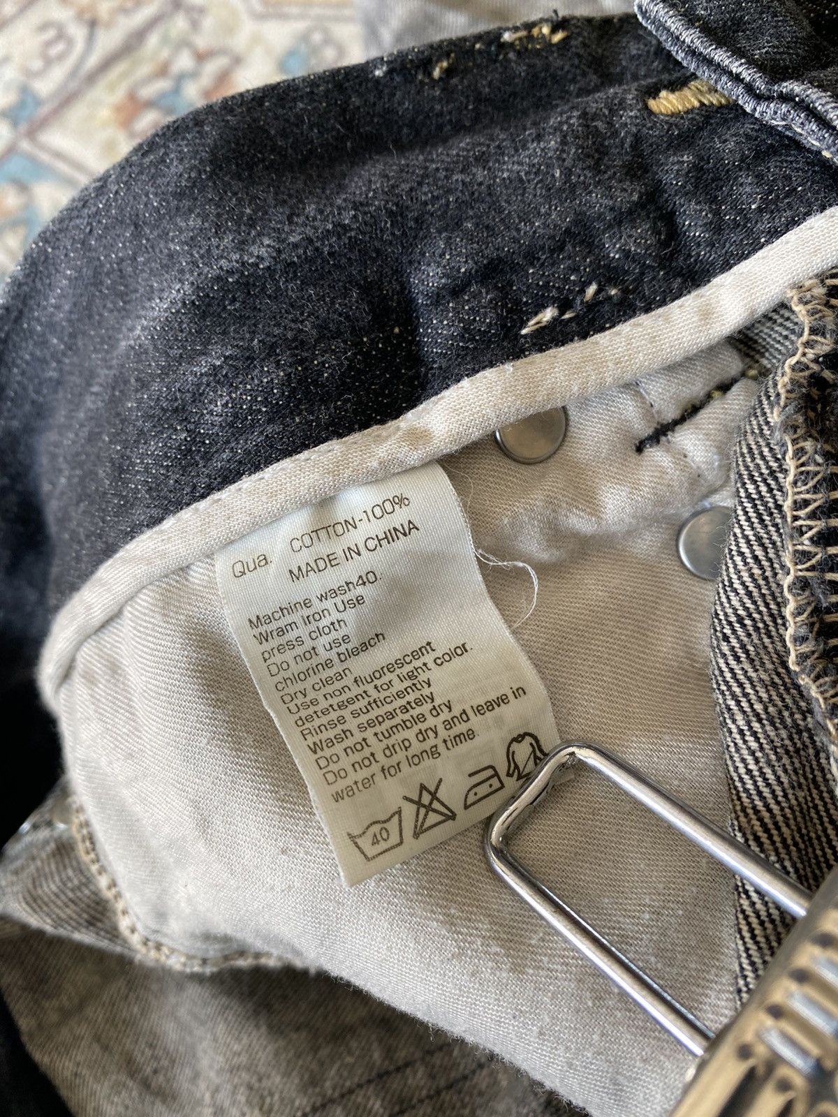 Vanquish Vanquish Studded Distressed Denim Flare Jeans LGB Size US 30 / EU 46 - 15 Thumbnail