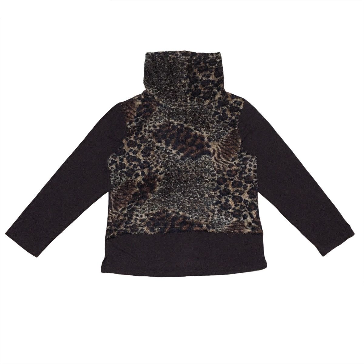 Japanese Brand Japanese Brand Calabaza Turtleneck With Leopard Print Size US S / EU 44-46 / 1 - 1 Thumbnail
