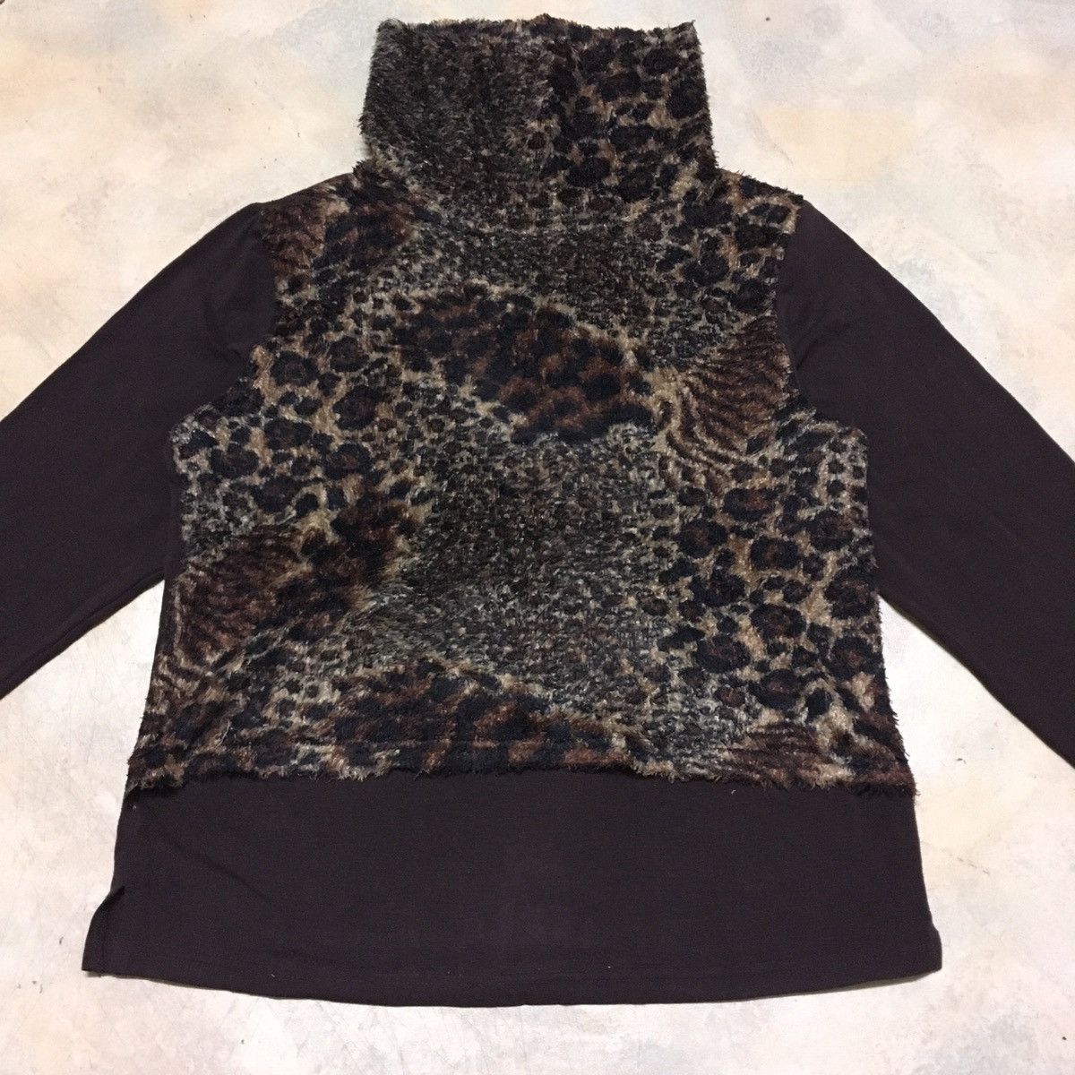 Japanese Brand Japanese Brand Calabaza Turtleneck With Leopard Print Size US S / EU 44-46 / 1 - 2 Thumbnail