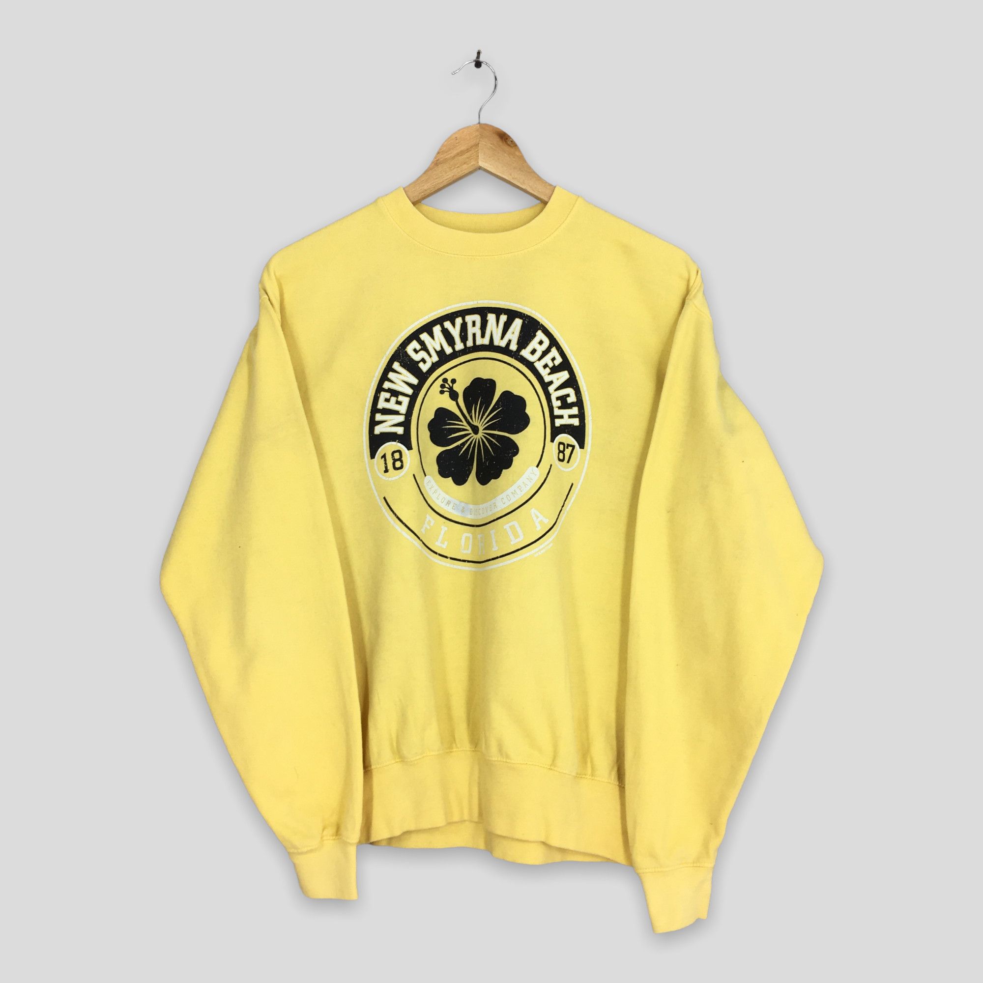 Pacific and Co. × Vintage Vintage 90s New Smyrna Beach Florida Sweatshirt Medium Size US M / EU 48-50 / 2 - 1 Thumbnail