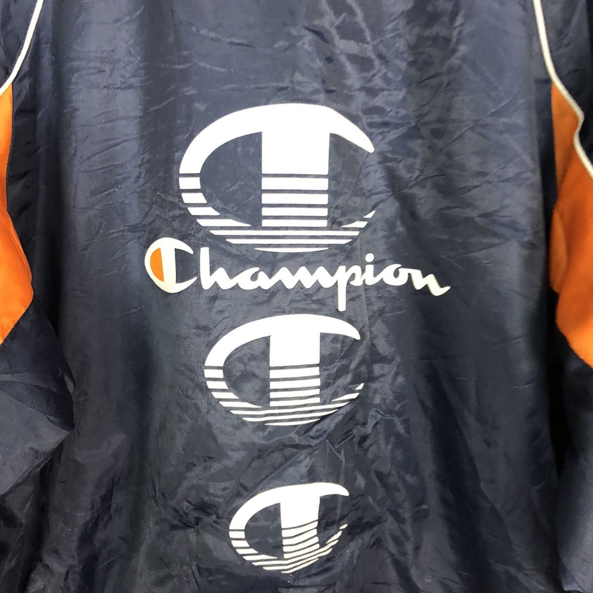 Champion DL Champion vintage Blue Light Jacket windbreaker #2957 Size US L / EU 52-54 / 3 - 4 Thumbnail