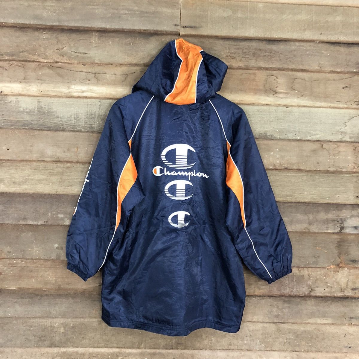 Champion DL Champion vintage Blue Light Jacket windbreaker #2957 Size US L / EU 52-54 / 3 - 3 Thumbnail