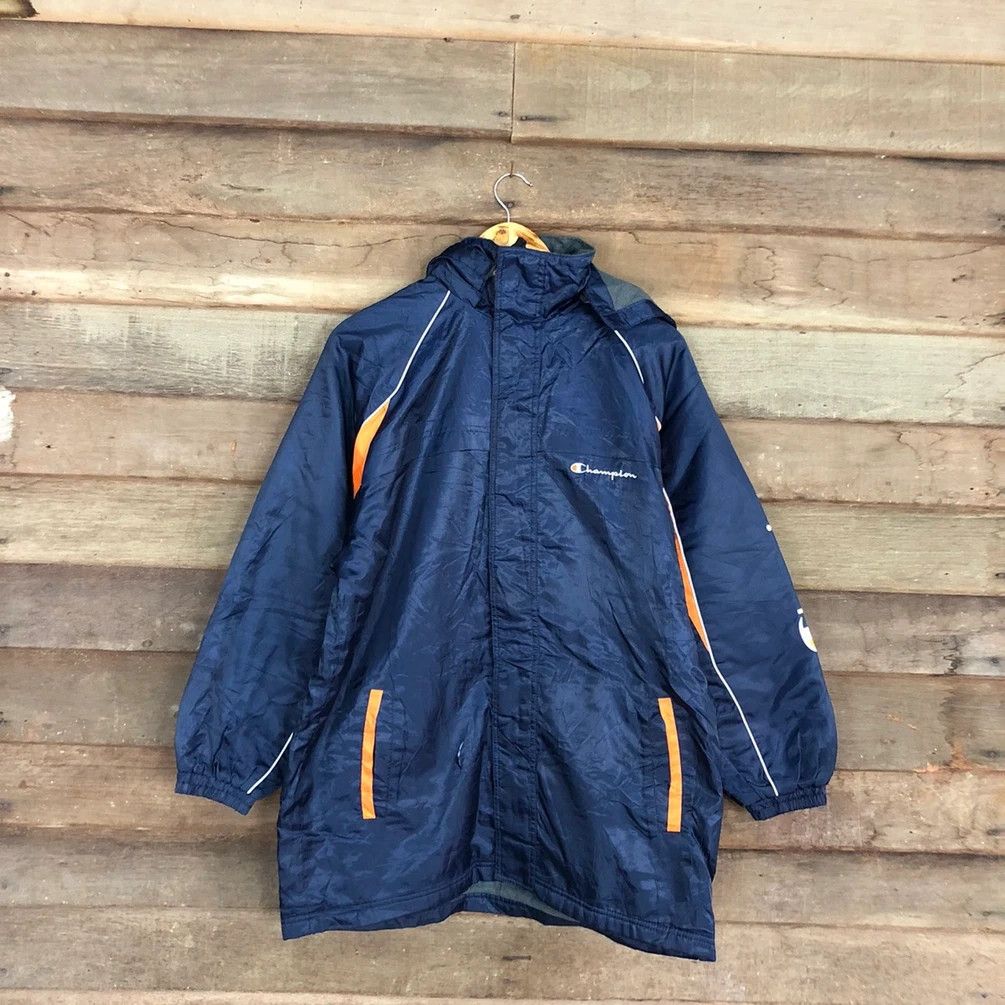 Champion DL Champion vintage Blue Light Jacket windbreaker #2957 Size US L / EU 52-54 / 3 - 17 Thumbnail
