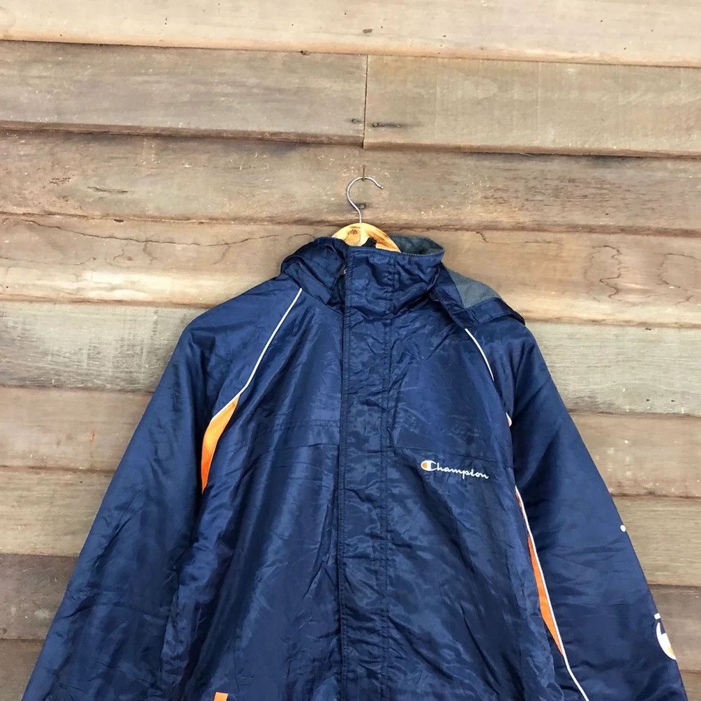 Champion DL Champion vintage Blue Light Jacket windbreaker #2957 Size US L / EU 52-54 / 3 - 16 Thumbnail