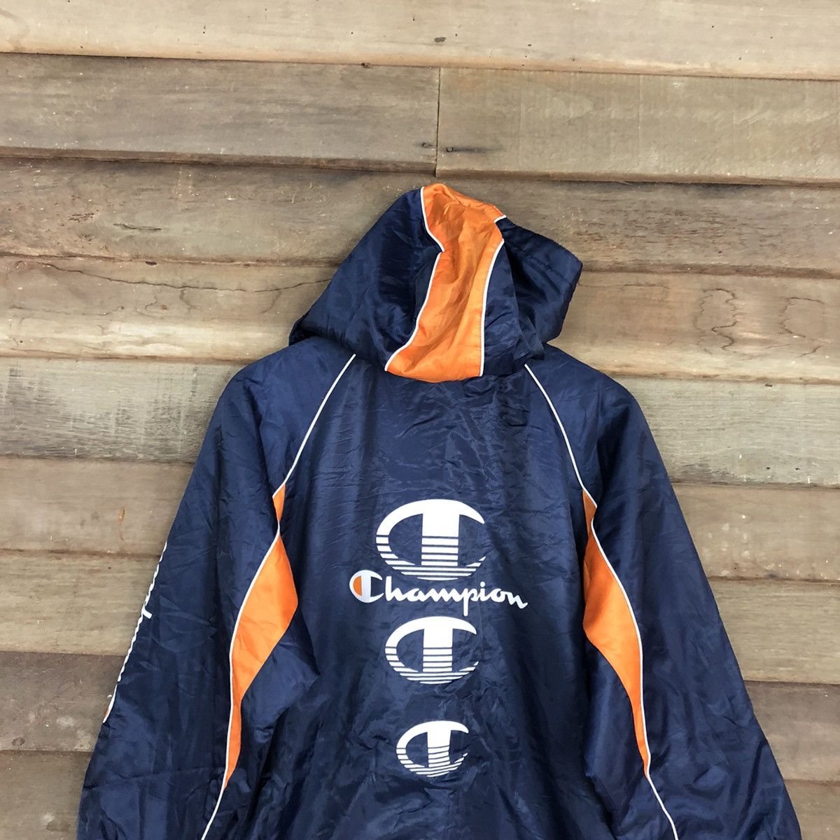 Champion DL Champion vintage Blue Light Jacket windbreaker #2957 Size US L / EU 52-54 / 3 - 2 Thumbnail