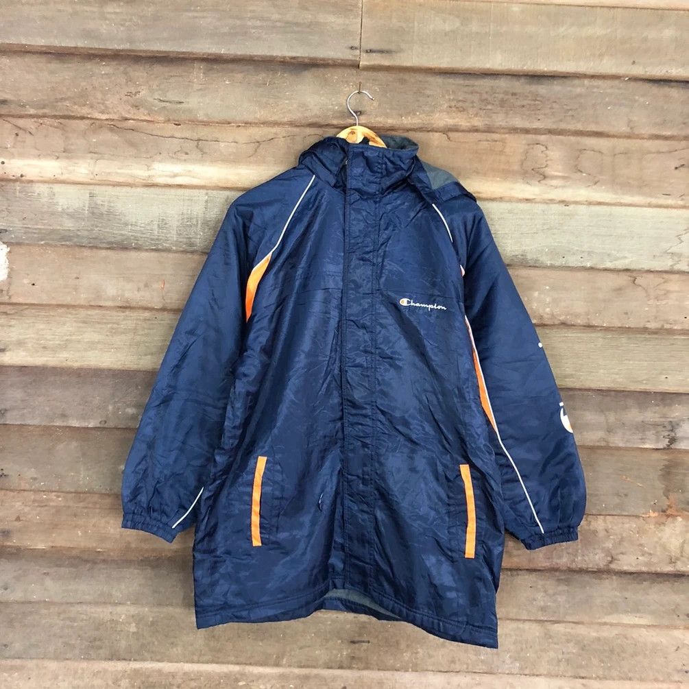 Champion DL Champion vintage Blue Light Jacket windbreaker #2957 Size US L / EU 52-54 / 3 - 15 Thumbnail