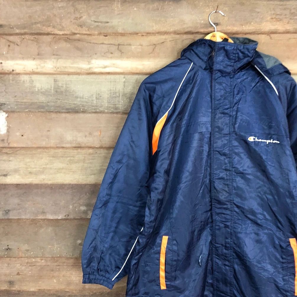 Champion DL Champion vintage Blue Light Jacket windbreaker #2957 Size US L / EU 52-54 / 3 - 11 Thumbnail