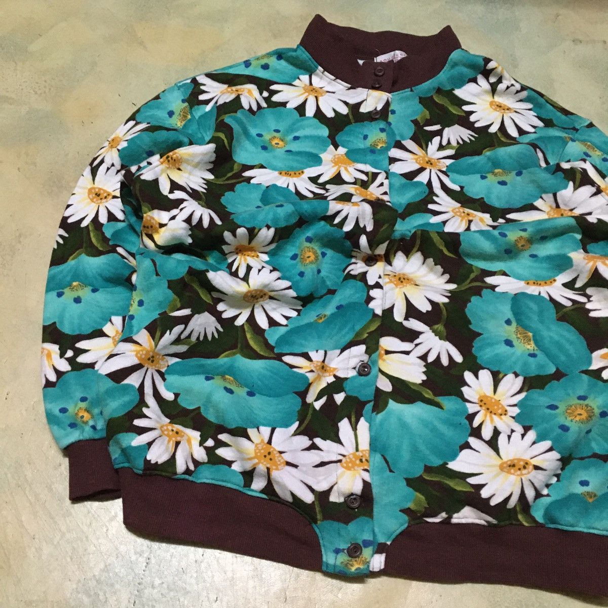 Japanese Brand Japanese Brand Bomber Style Jacket Floral Motive Full Print Size US XL / EU 56 / 4 - 2 Thumbnail