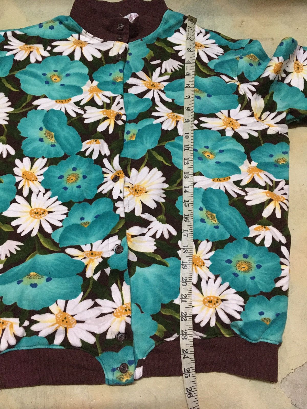 Japanese Brand Japanese Brand Bomber Style Jacket Floral Motive Full Print Size US XL / EU 56 / 4 - 10 Thumbnail