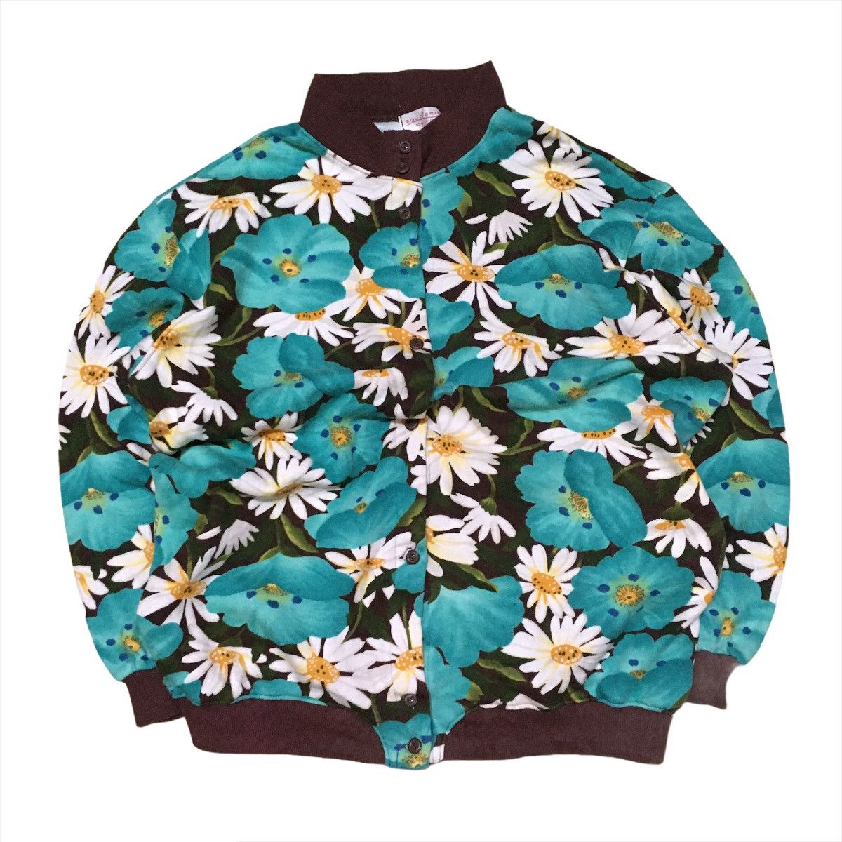 Japanese Brand Japanese Brand Bomber Style Jacket Floral Motive Full Print Size US XL / EU 56 / 4 - 1 Thumbnail
