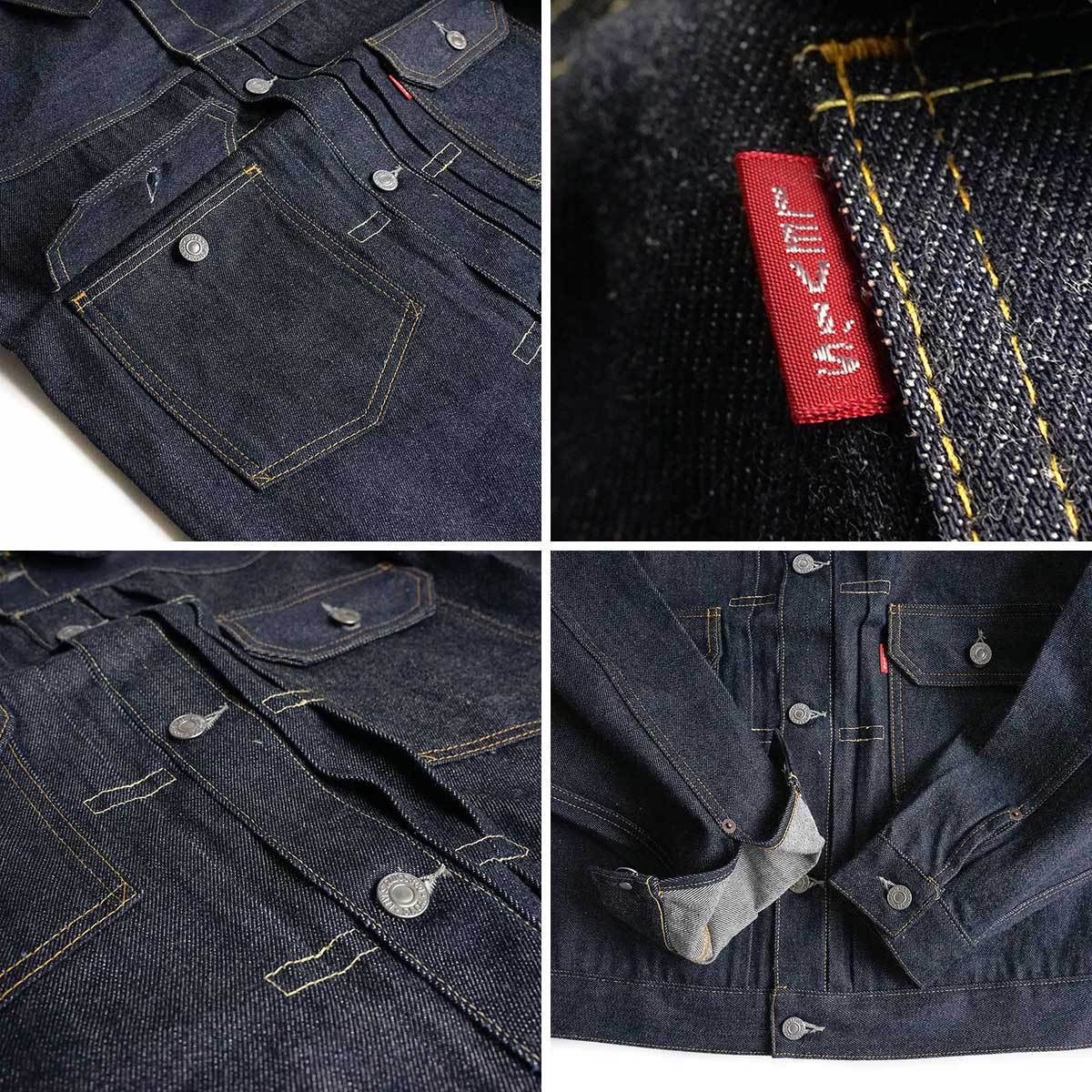 Levi's Vintage Clothing 1953 Levis 507XX Selvedge Big E Denim Jacket (L6) Size US S / EU 44-46 / 1 - 6 Thumbnail
