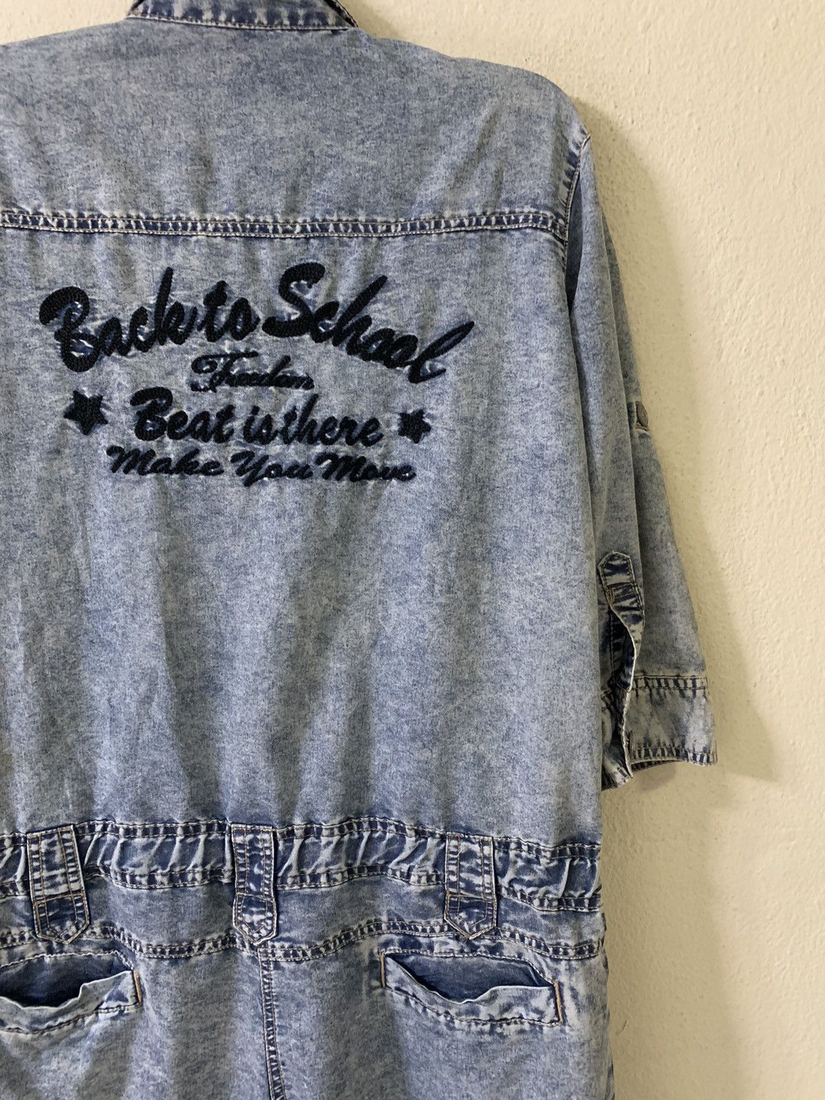 Japanese Brand Sorridere Denim Jumpsuit Overall Coverall Size 32" / US 10 / IT 46 - 10 Thumbnail
