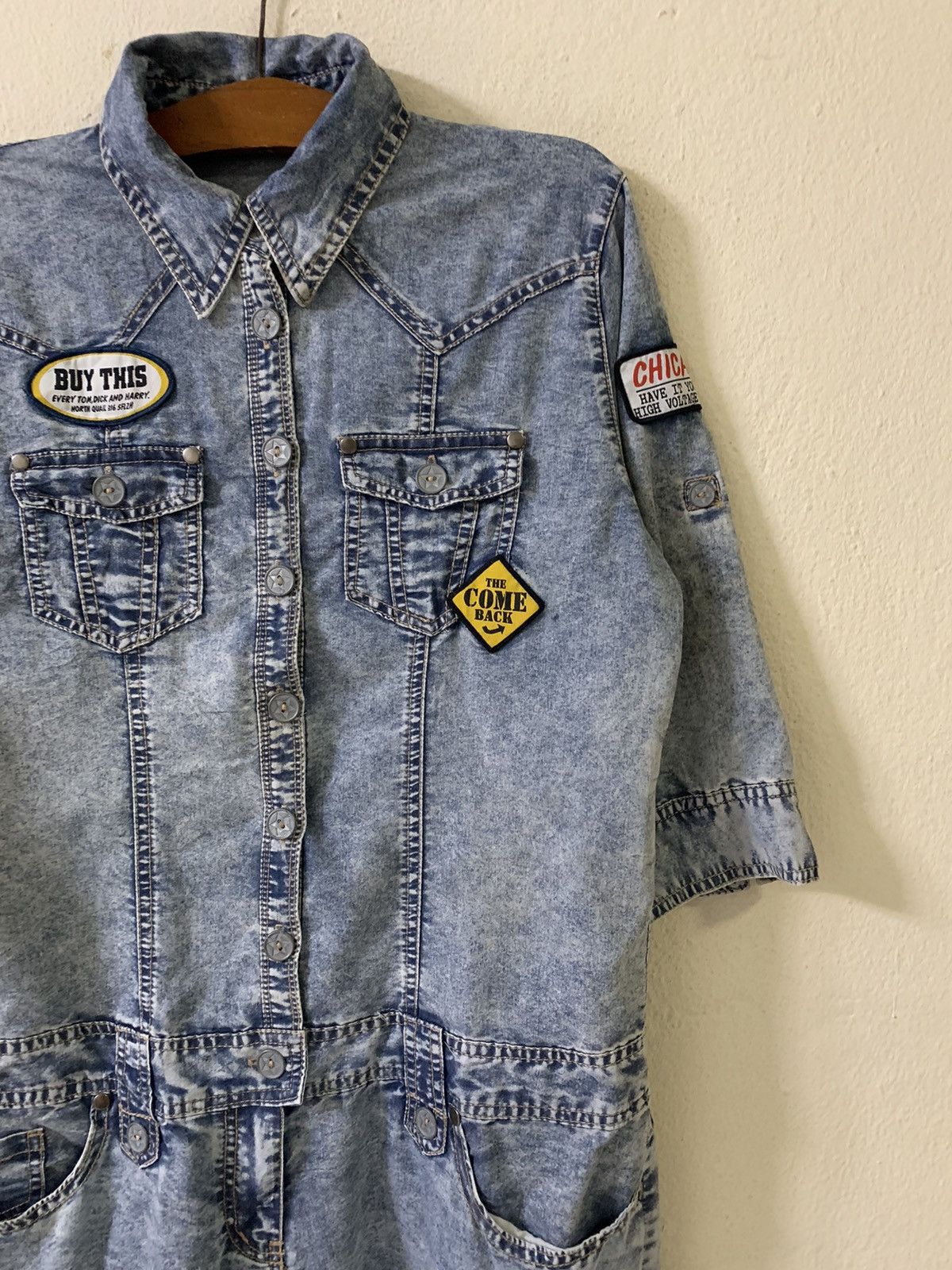 Japanese Brand Sorridere Denim Jumpsuit Overall Coverall Size 32" / US 10 / IT 46 - 3 Thumbnail