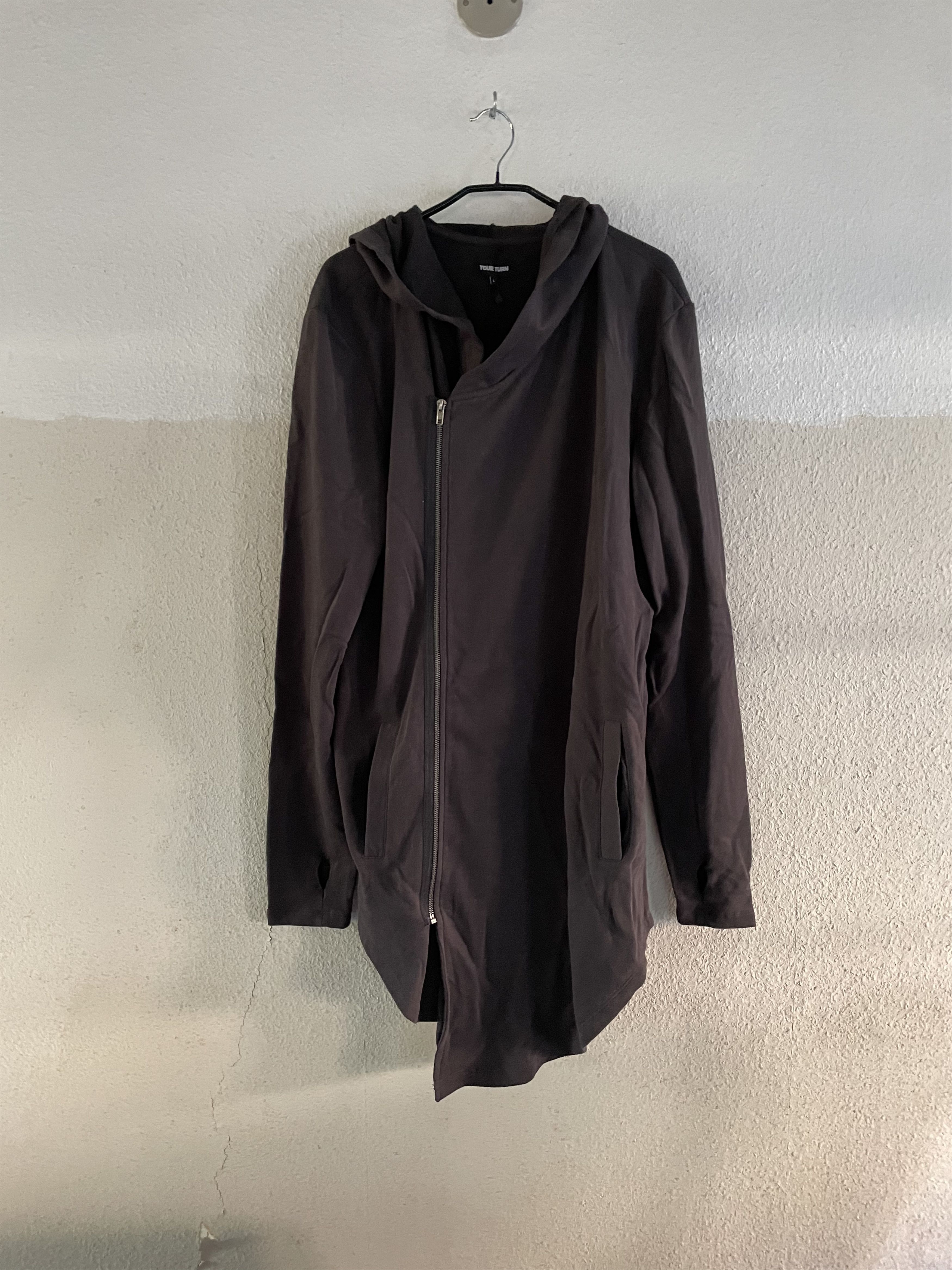 Other × Other UK YourTurn asymmetric obscur zip hoodie parka jacket leather Size US XL / EU 56 / 4 - 10 Thumbnail
