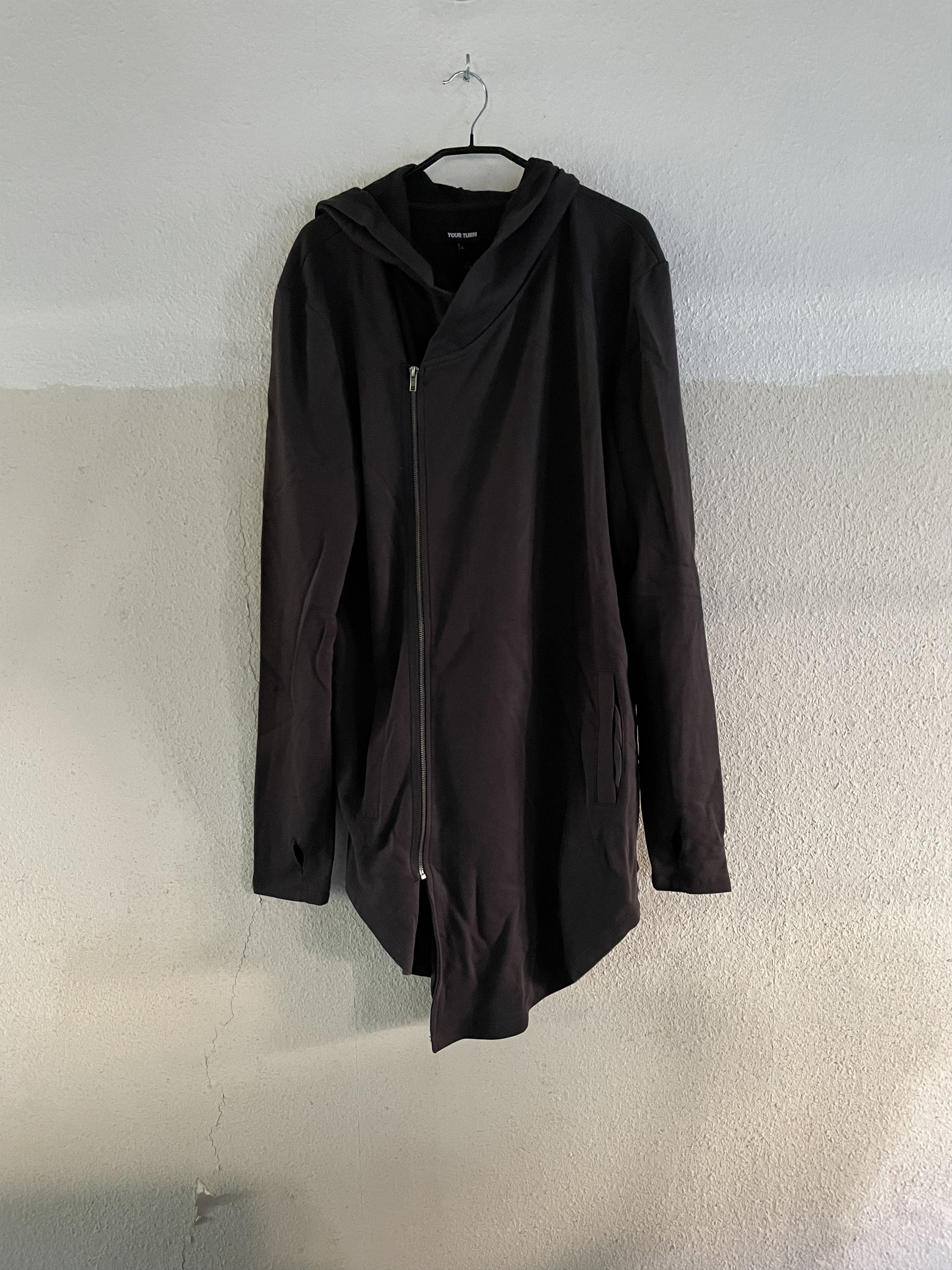 Other × Other UK YourTurn asymmetric obscur zip hoodie parka jacket leather Size US XL / EU 56 / 4 - 9 Thumbnail