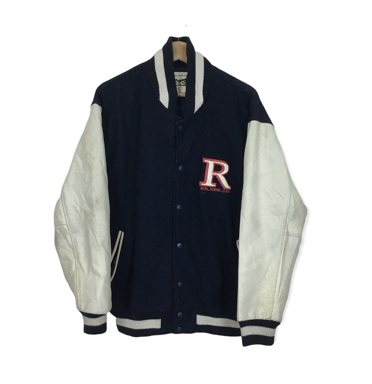 Japanese Brand RRKBLOW GRAFFITI NYC WOOL LEATHER SLEEVE VARSITY Size US L / EU 52-54 / 3 - 1 Thumbnail