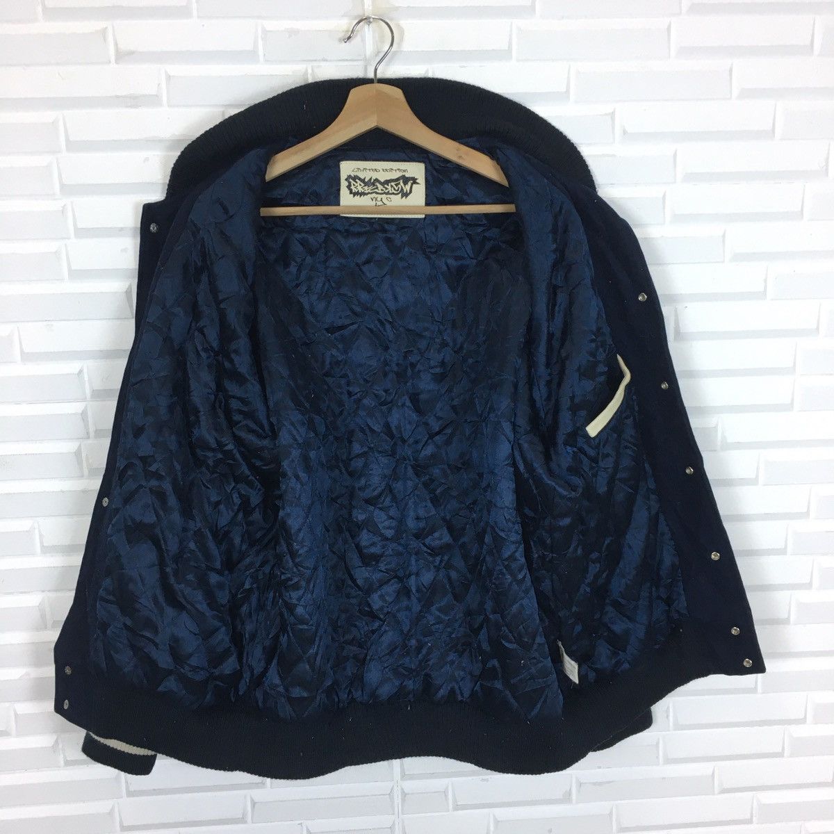 Japanese Brand RRKBLOW GRAFFITI NYC WOOL LEATHER SLEEVE VARSITY Size US L / EU 52-54 / 3 - 12 Thumbnail