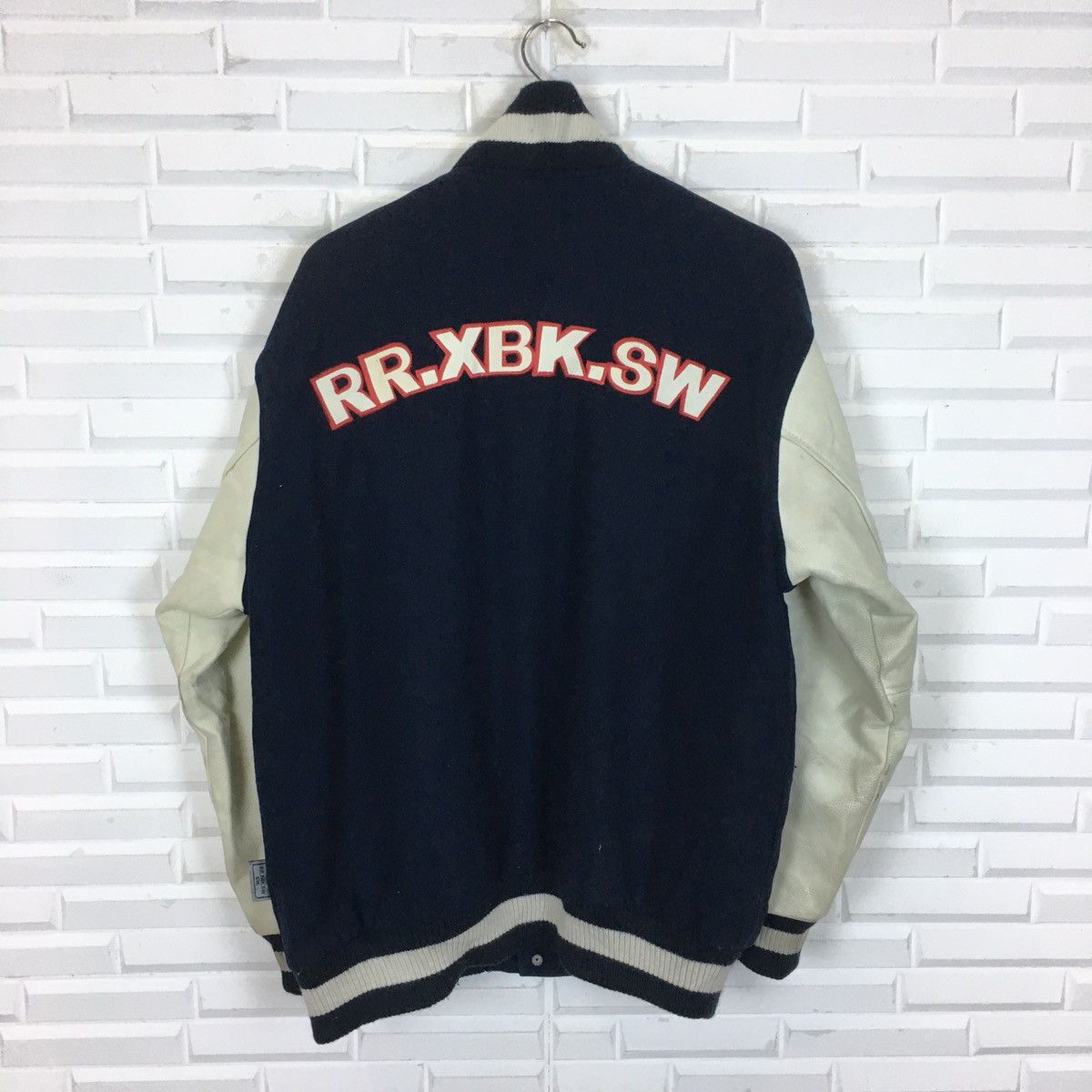 Japanese Brand RRKBLOW GRAFFITI NYC WOOL LEATHER SLEEVE VARSITY Size US L / EU 52-54 / 3 - 8 Thumbnail