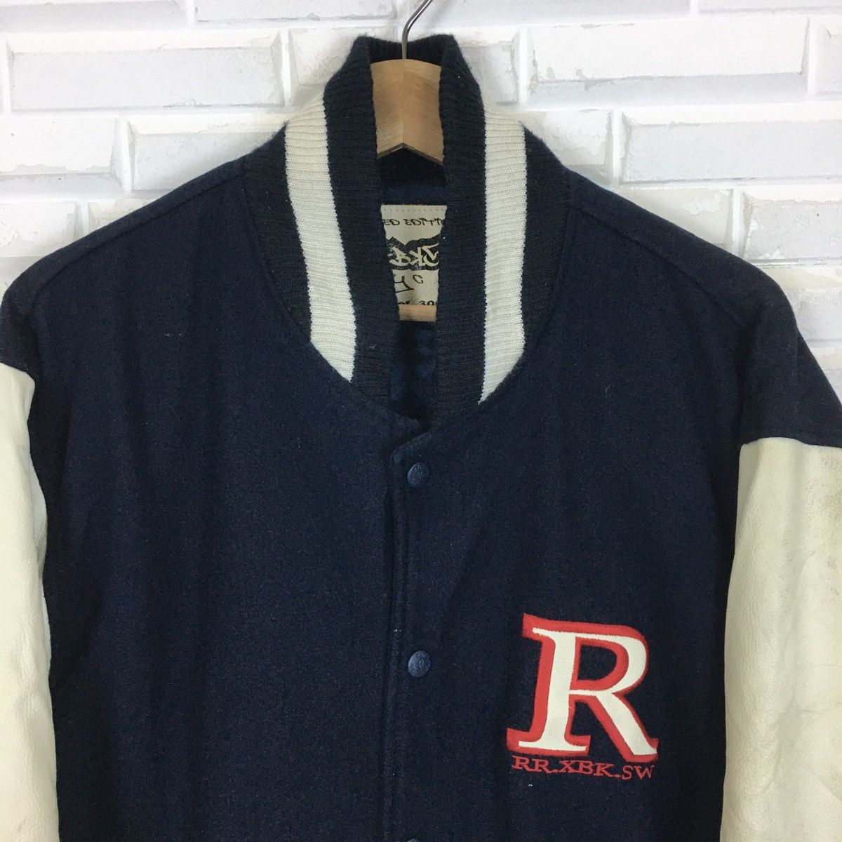 Japanese Brand RRKBLOW GRAFFITI NYC WOOL LEATHER SLEEVE VARSITY Size US L / EU 52-54 / 3 - 7 Thumbnail