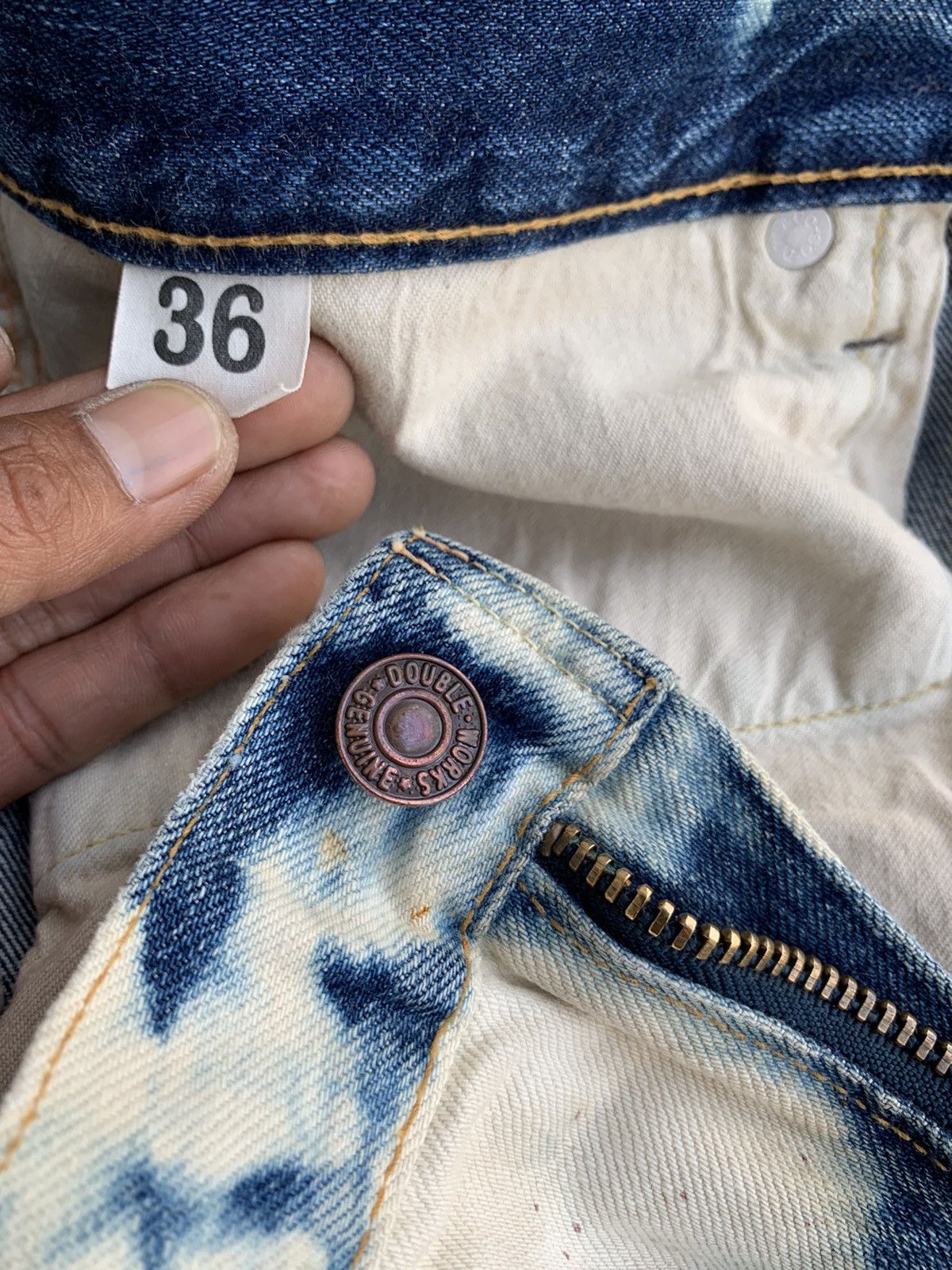 Japanese Brand Vintage Distressed Ware House Jeans Size US 36 / EU 52 - 18 Thumbnail