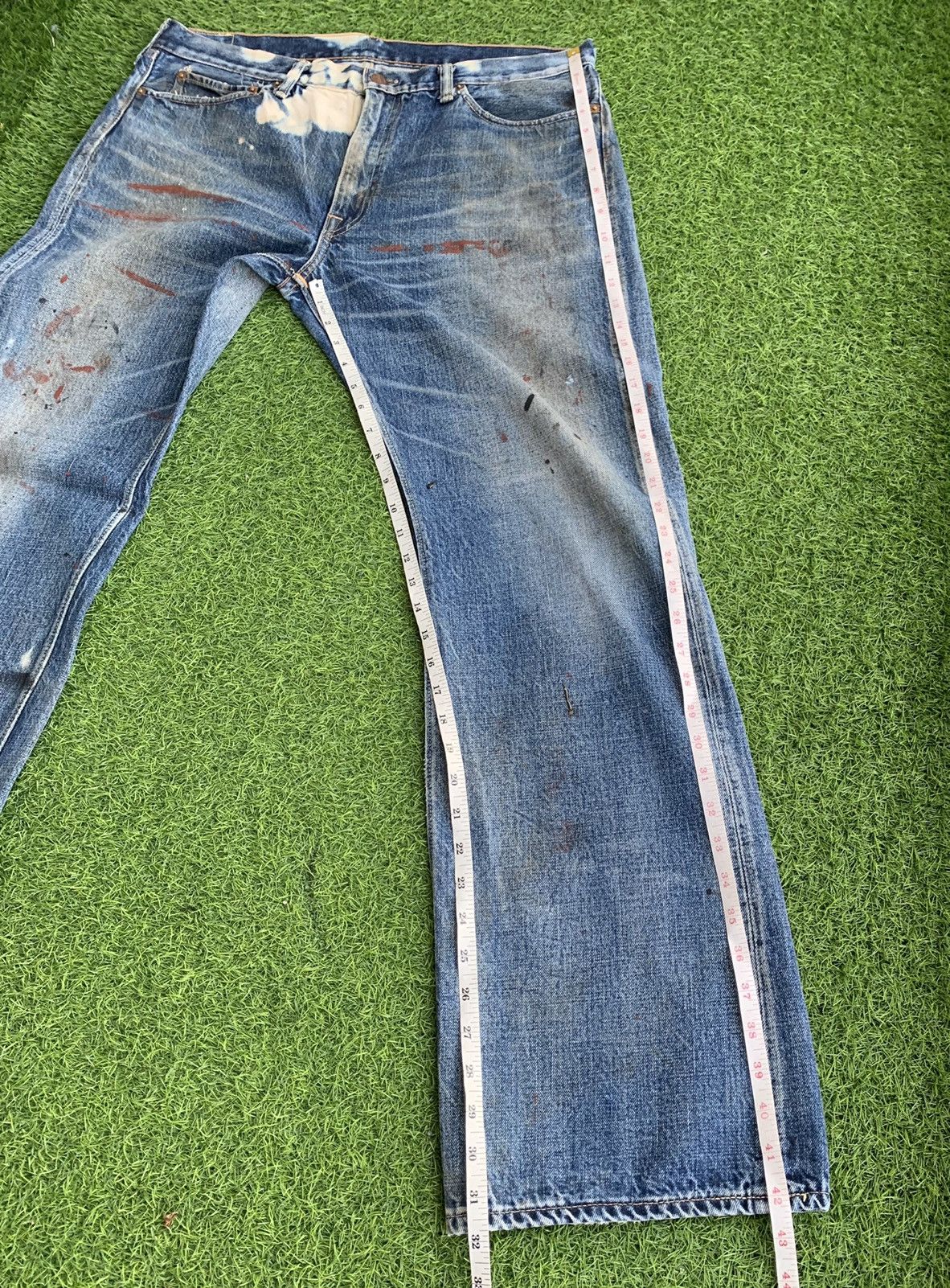 Japanese Brand Vintage Distressed Ware House Jeans Size US 36 / EU 52 - 22 Thumbnail