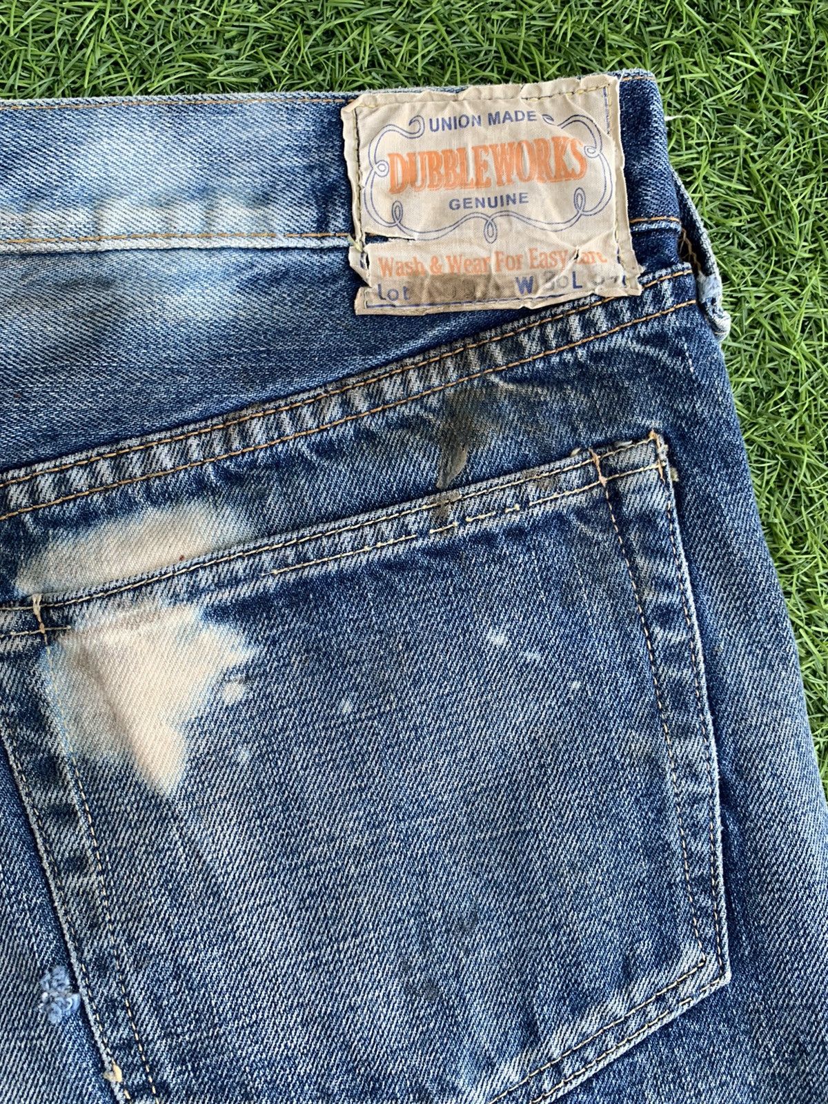 Japanese Brand Vintage Distressed Ware House Jeans Size US 36 / EU 52 - 15 Thumbnail