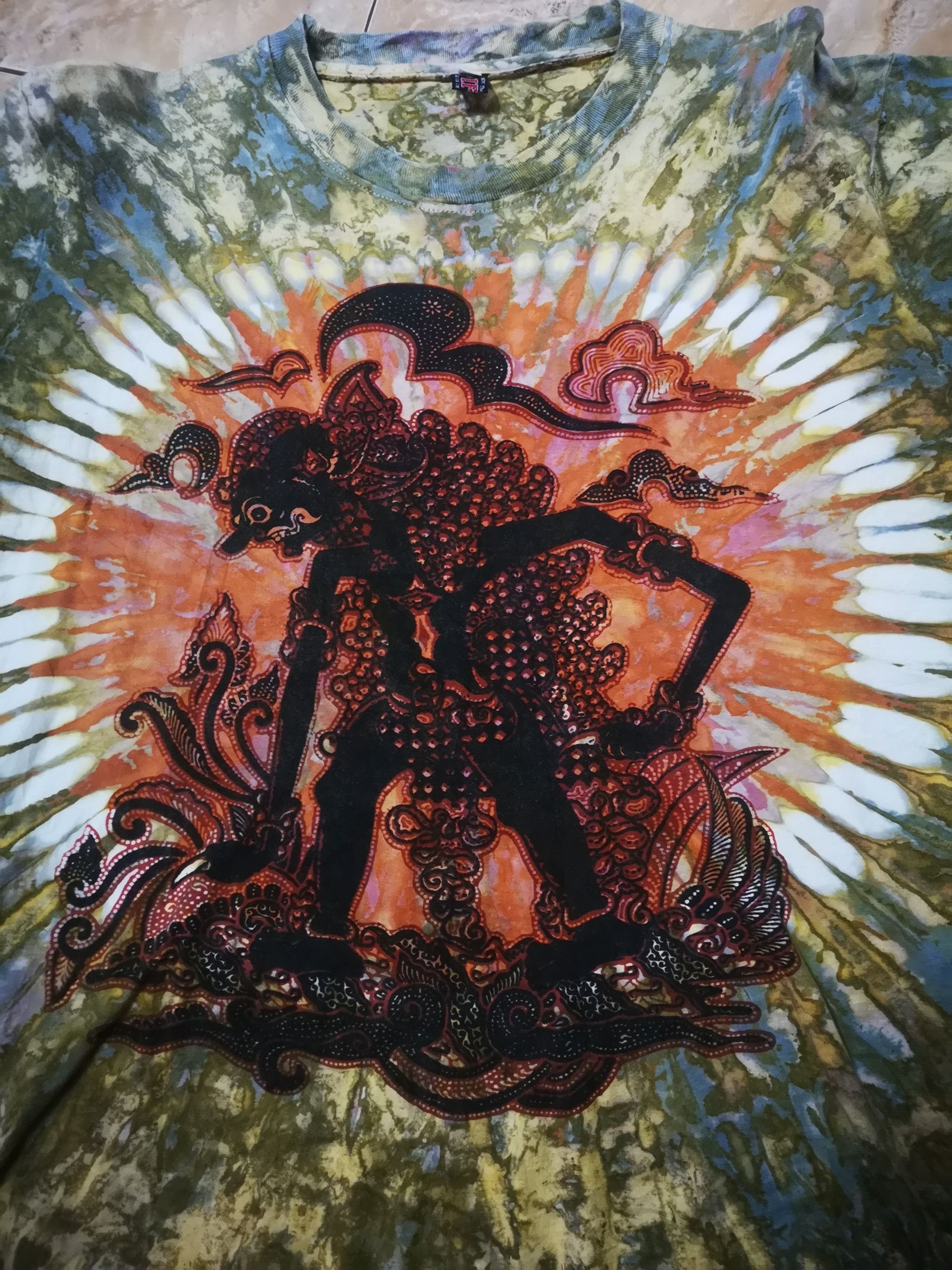Vintage '' Wayang Kulit''Indonesia Tradisional tye dye Size US L / EU 52-54 / 3 - 5 Thumbnail
