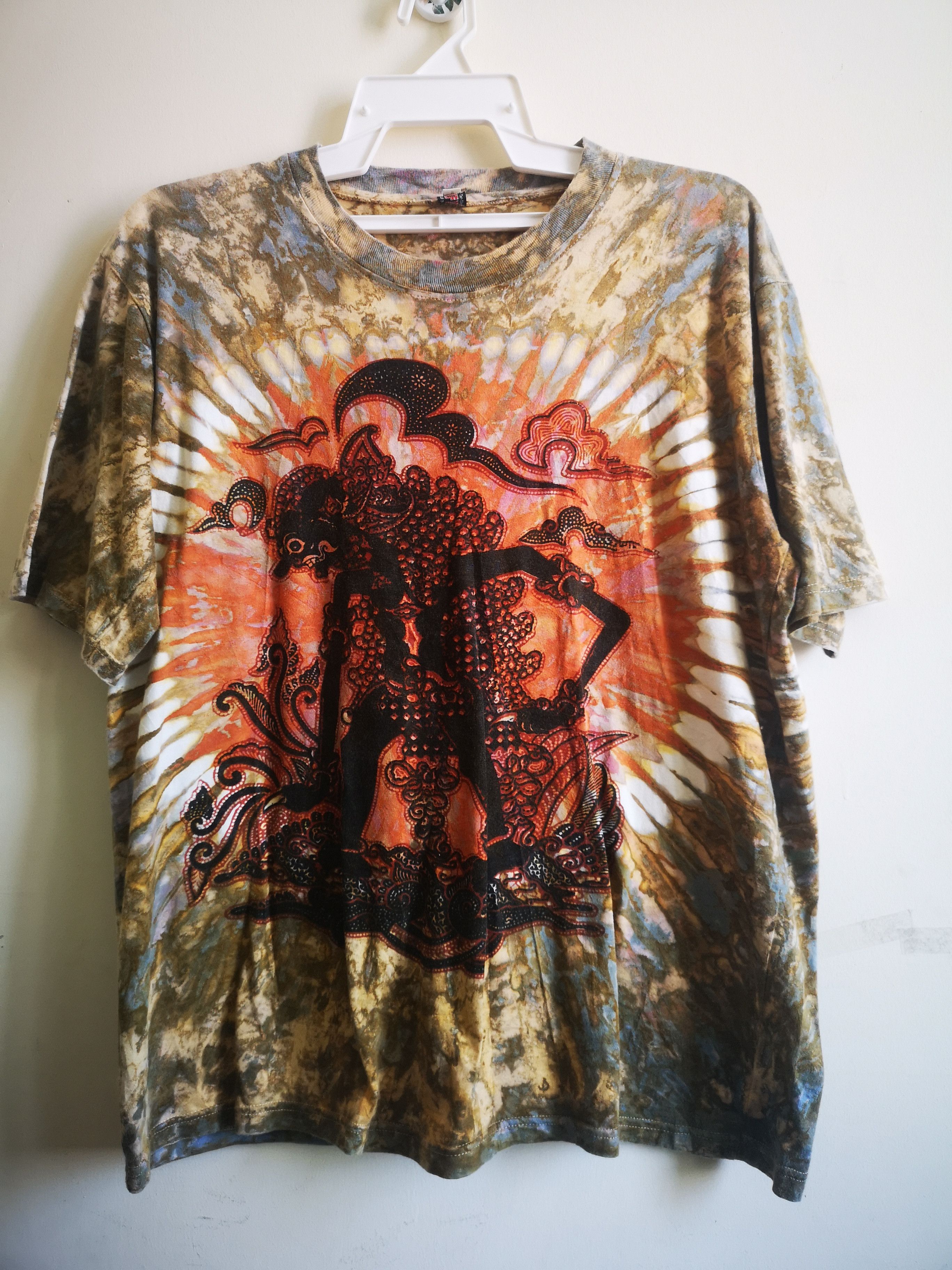 Vintage '' Wayang Kulit''Indonesia Tradisional tye dye Size US L / EU 52-54 / 3 - 1 Thumbnail