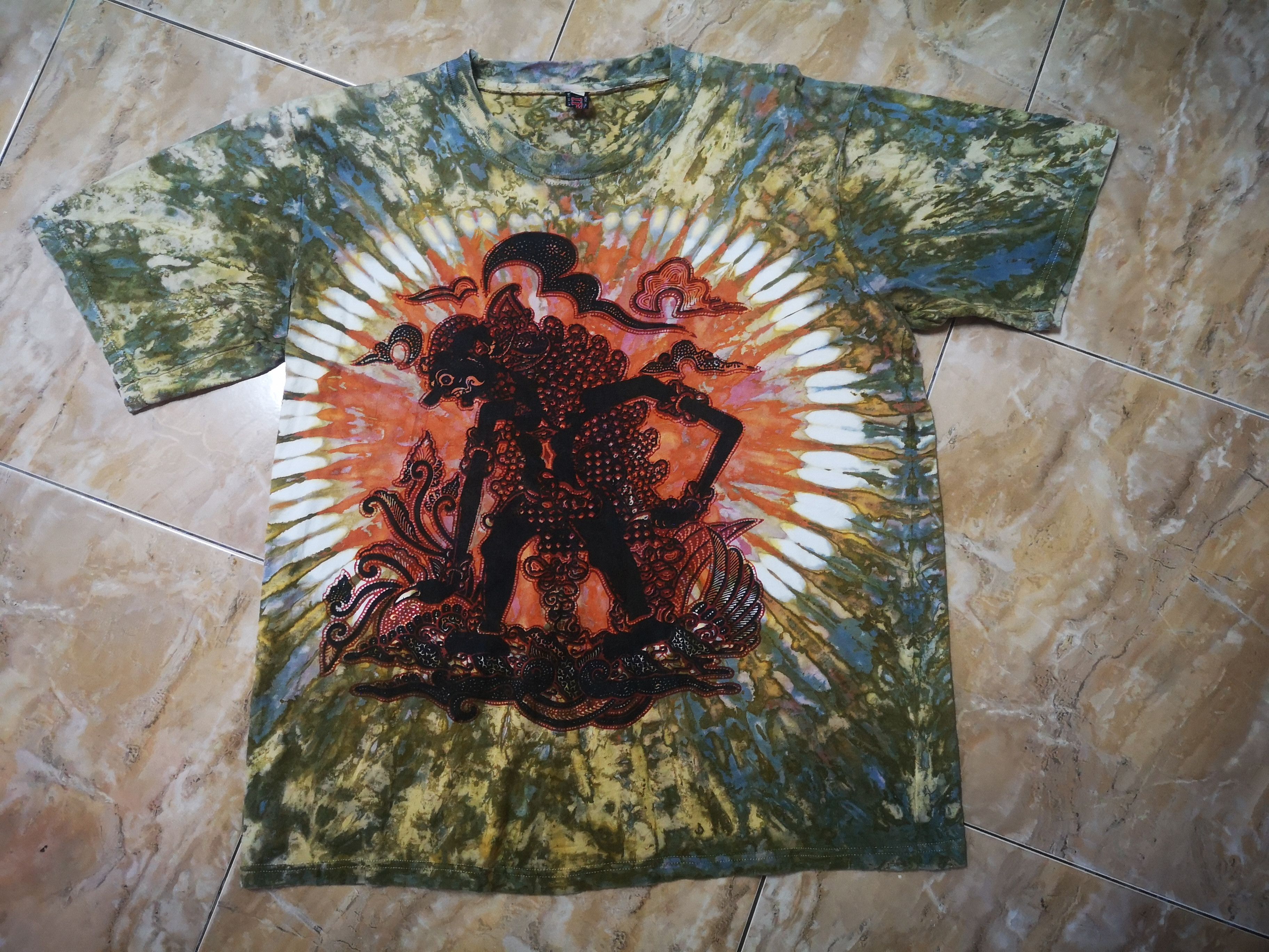 Vintage '' Wayang Kulit''Indonesia Tradisional tye dye Size US L / EU 52-54 / 3 - 3 Thumbnail