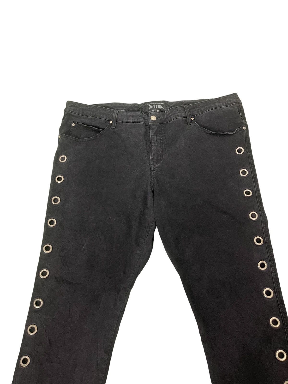 Tripp NYC Tripp Nyc Oversized Holes Ring Striped Slim Stretch 1🟦 Size US 43 - 5 Thumbnail