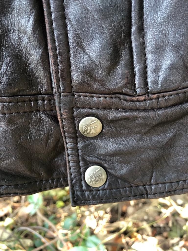 Robert Comstock Vintage 🔥 Robert Comstock Deer Skin Leather Jacket Size US L / EU 52-54 / 3 - 4 Thumbnail