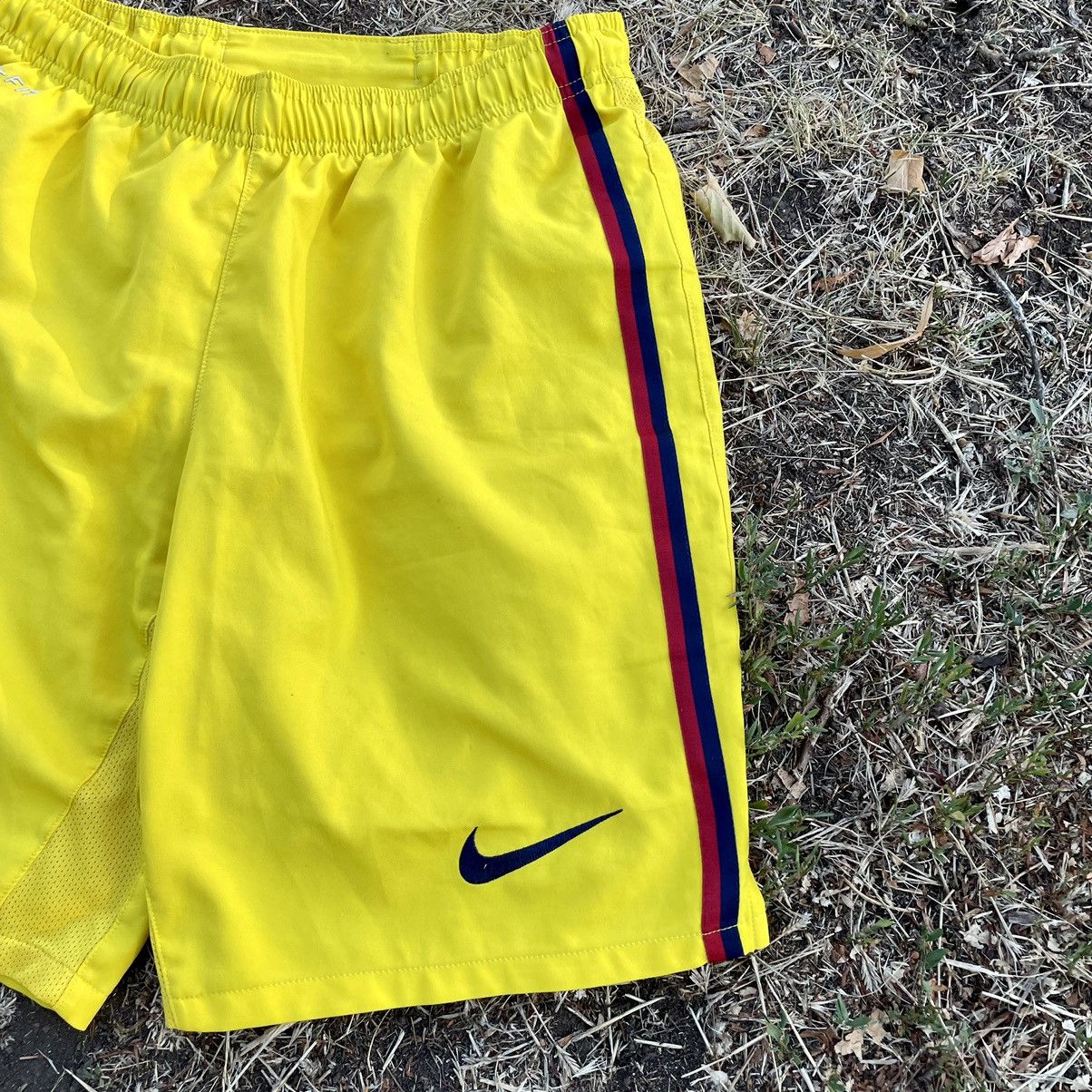 Nike Vintage Y2K Drill Nike Swoosh Logo Shorts Streetwear 90s Size US 32 / EU 48 - 3 Thumbnail