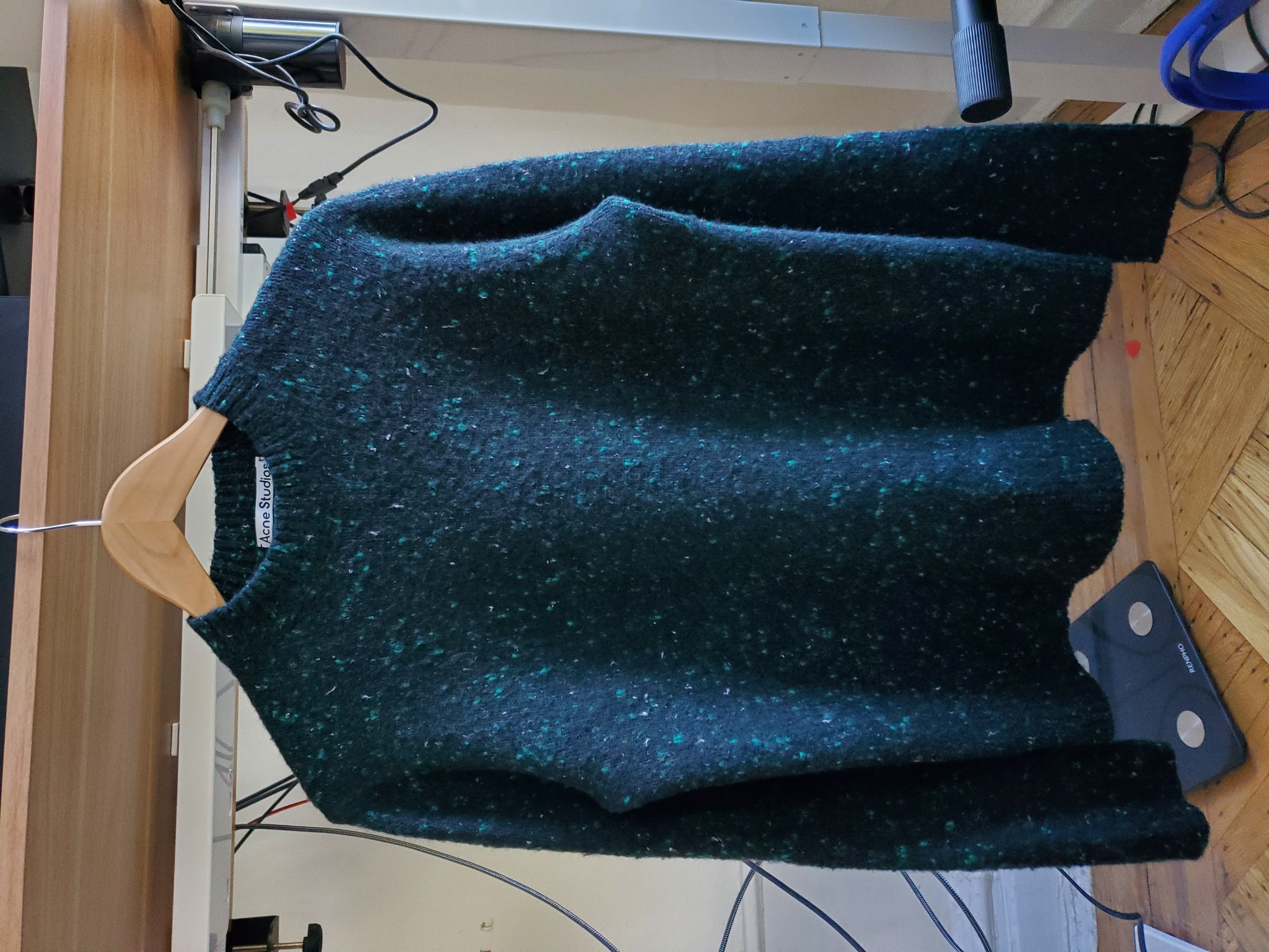 Pre-owned Acne Studios Grail  Melange Weave Knit Sweater In Multicolor