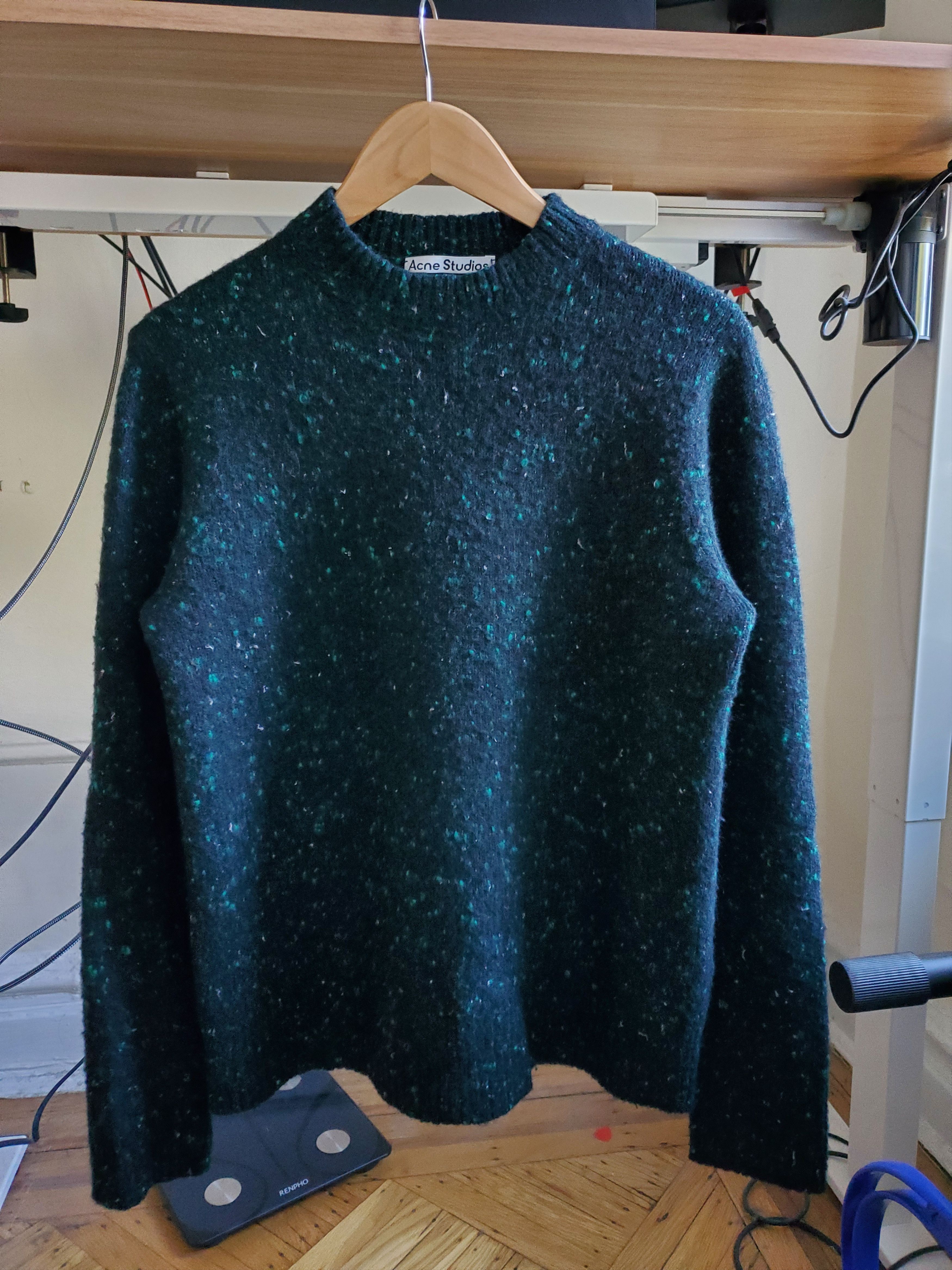 Pre-owned Acne Studios Grail  Melange Weave Knit Sweater In Multicolor