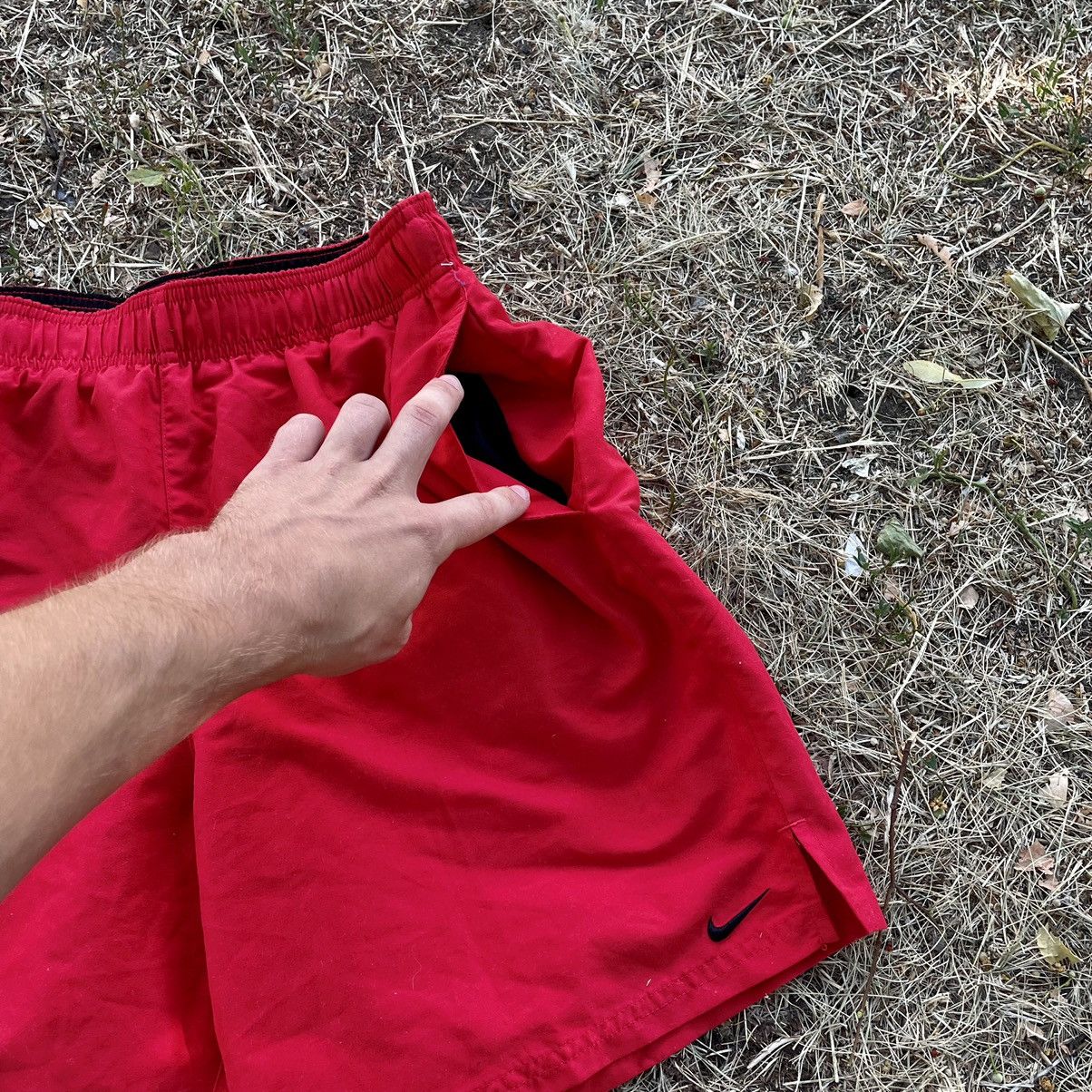 Nike Vintage Y2K Drill Nike Swoosh Logo Shorts Streetwear Size M Size US 32 / EU 48 - 5 Thumbnail