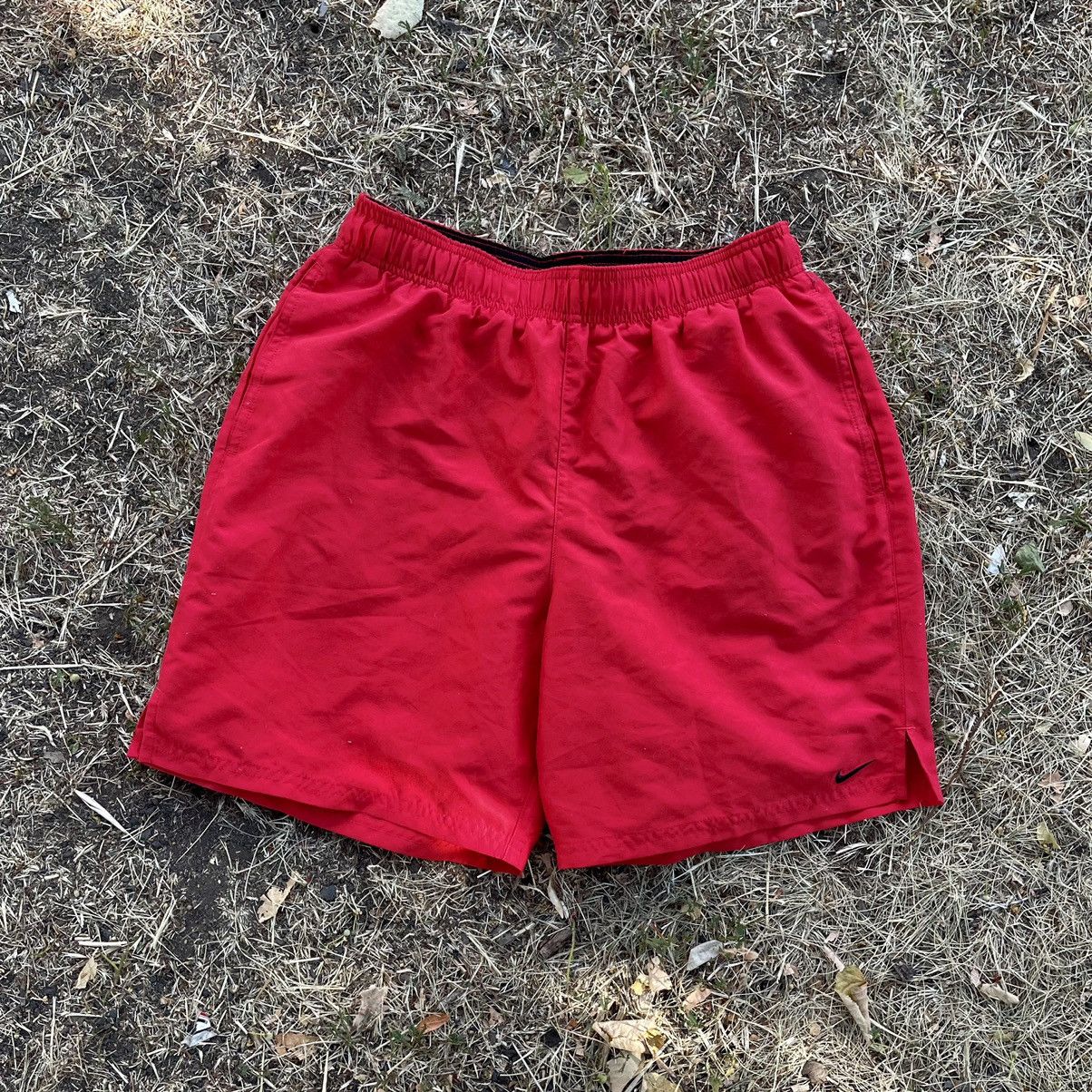 Nike Vintage Y2K Drill Nike Swoosh Logo Shorts Streetwear Size M Size US 32 / EU 48 - 1 Thumbnail
