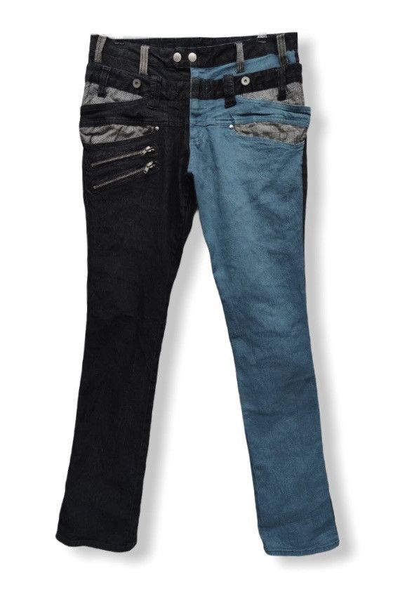 AMP × Japanese Brand AMP BY MANY DOPE Hybrid Color Double Waist Stretchy Pants Size US 32 / EU 48 - 1 Thumbnail