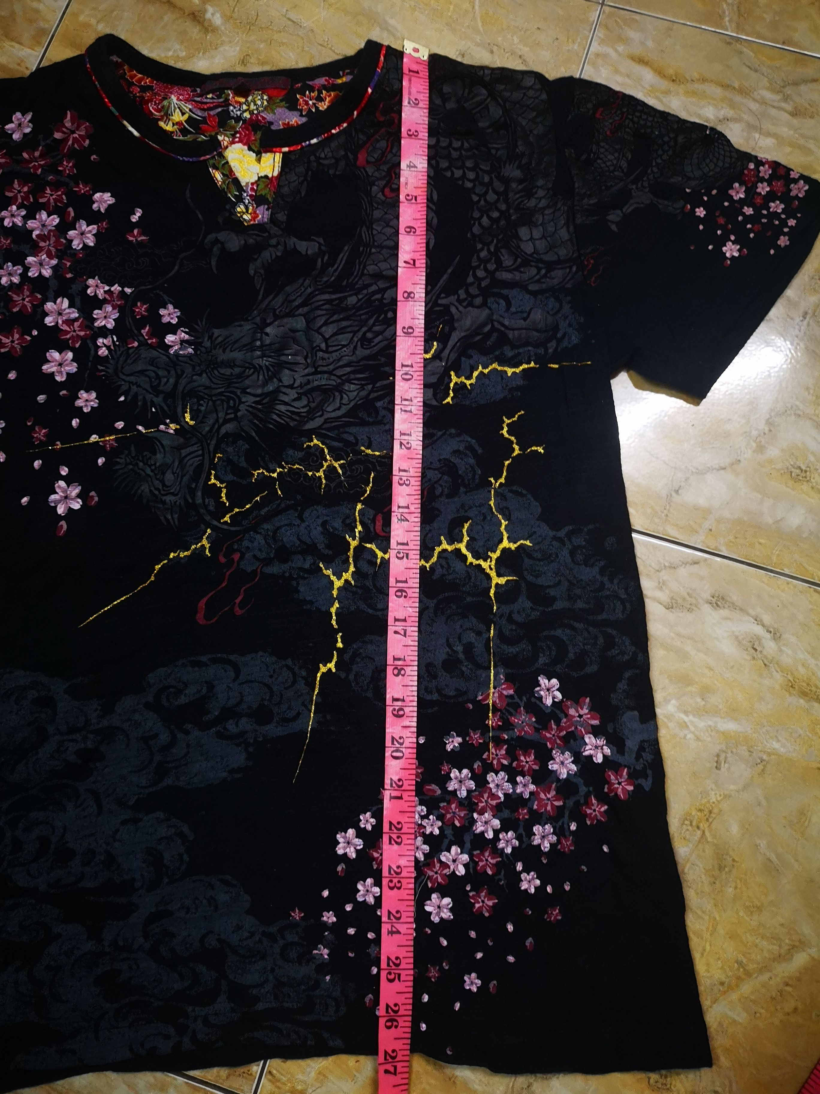 Designer × Japanese Brand Sakura and Dragon Full Printed Shirt Size US L / EU 52-54 / 3 - 12 Thumbnail