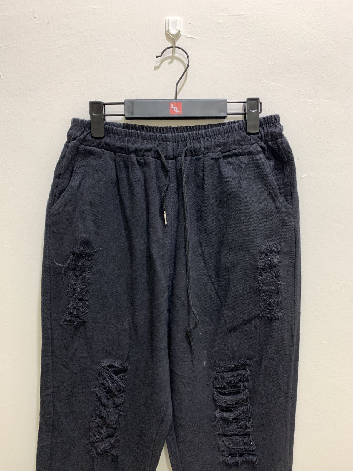 ROCKSTEADY ART UNION Disstressed Denim Rock Rugged Jogger Cropped Pant Size US 29 - 3 Thumbnail