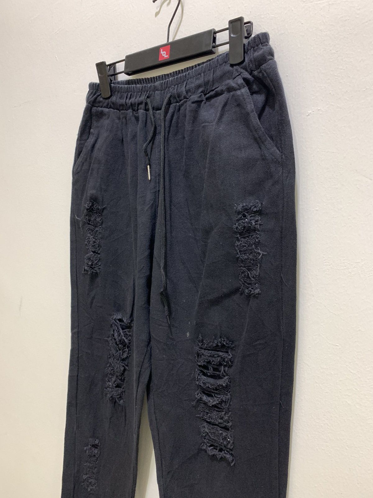 ROCKSTEADY ART UNION Disstressed Denim Rock Rugged Jogger Cropped Pant Size US 29 - 6 Thumbnail