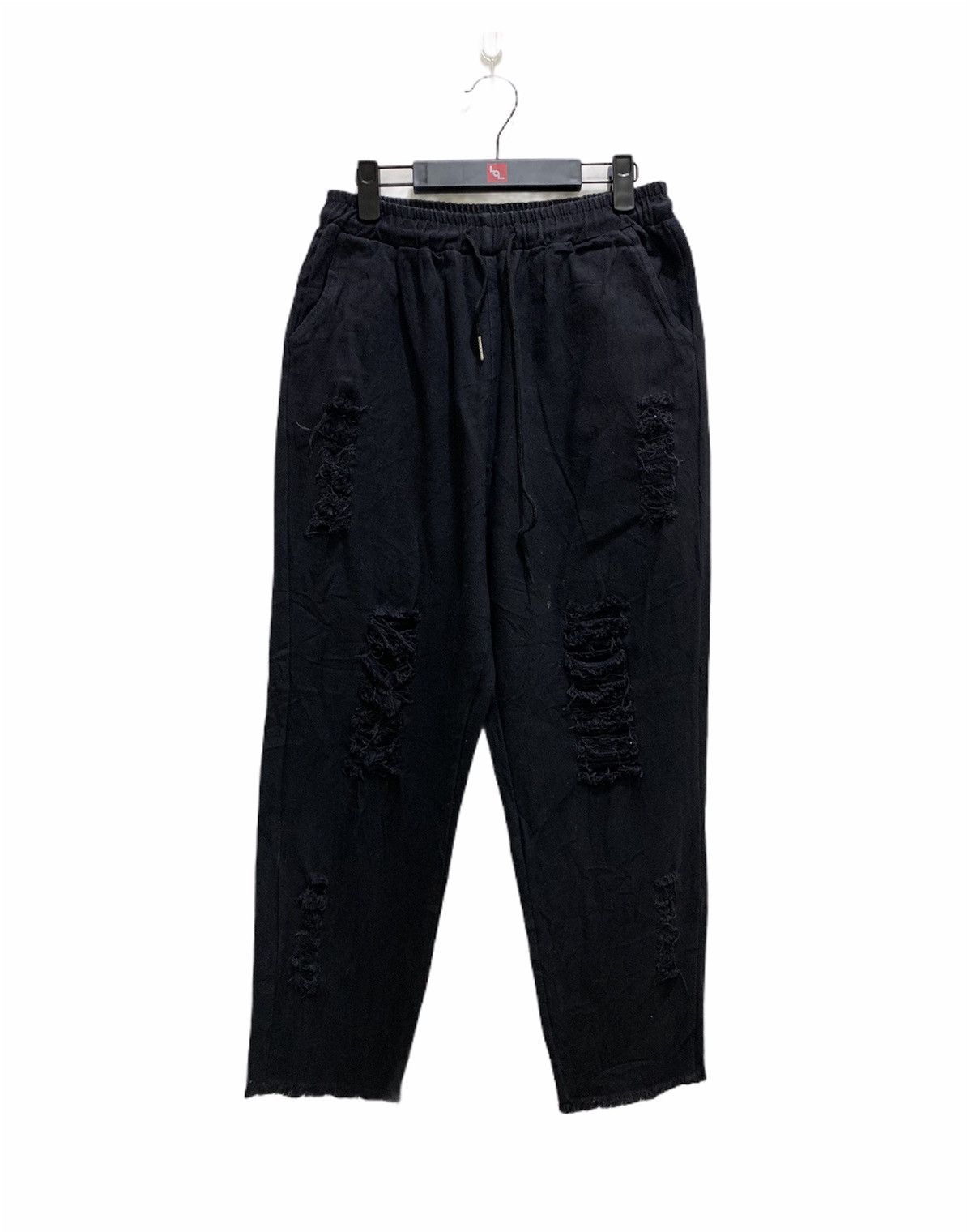 ROCKSTEADY ART UNION Disstressed Denim Rock Rugged Jogger Cropped Pant Size US 29 - 1 Thumbnail