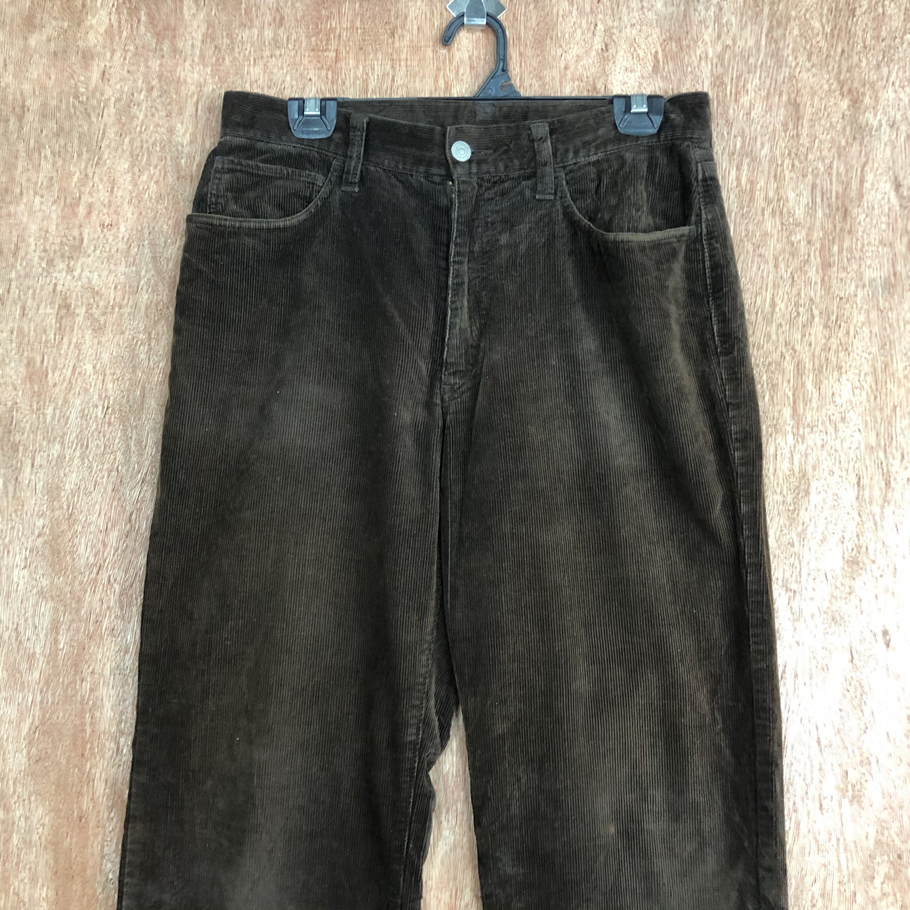 Uniqlo UNIQLO Vintage 90s Corduroy Velvet Casual Trouser Jean Pant Size US 29 - 2 Thumbnail
