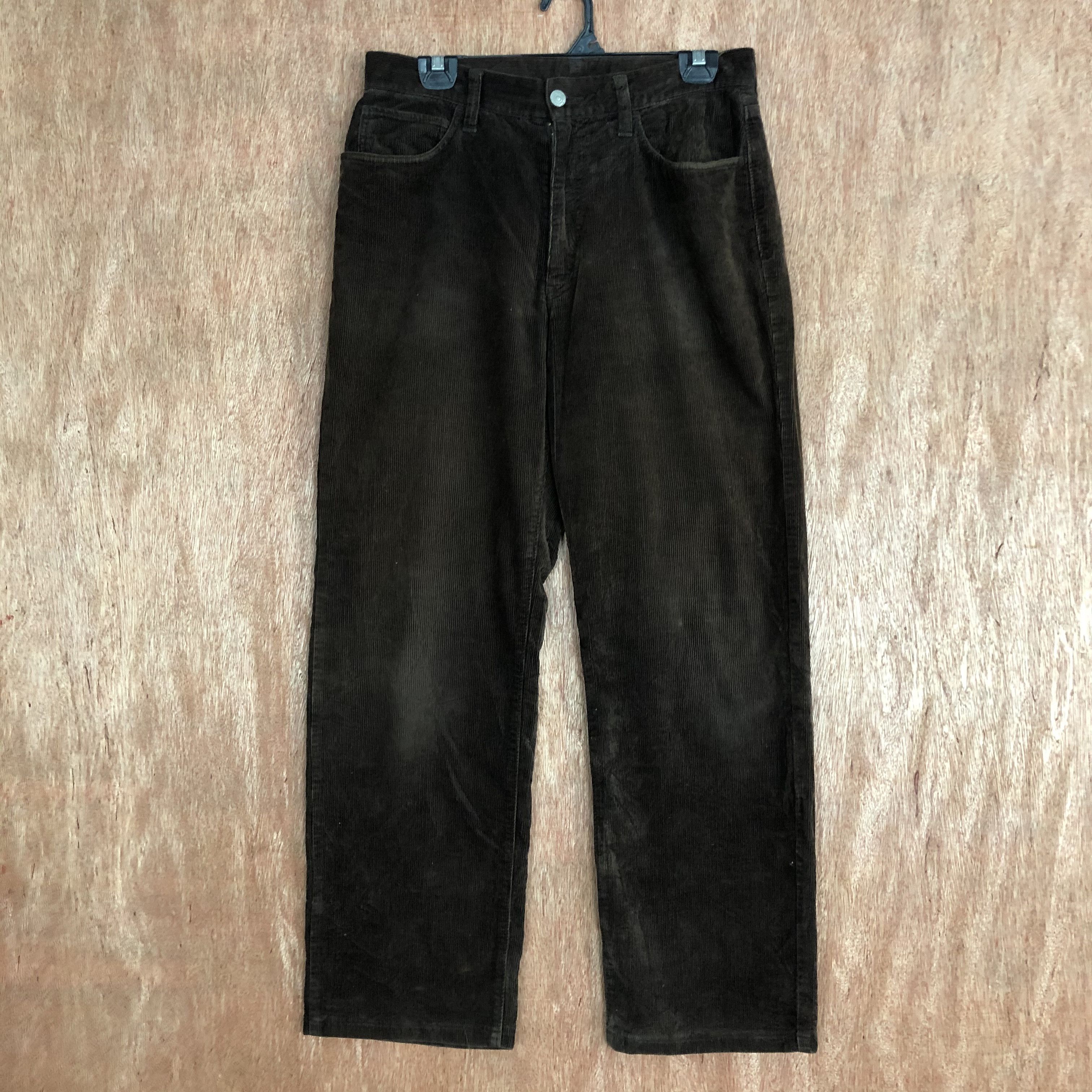 Uniqlo UNIQLO Vintage 90s Corduroy Velvet Casual Trouser Jean Pant Size US 29 - 1 Thumbnail