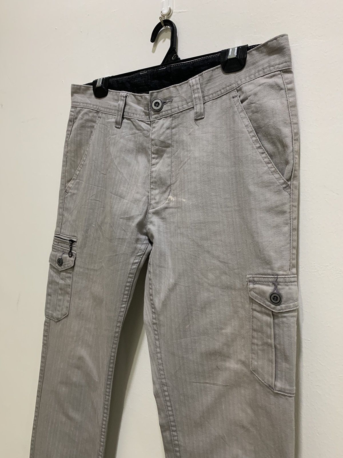 Japanese Brand × Solid and Striped Stripe 7Pocket Multipocket Tactical Utility Flare CargoPant Size 34" / US 12 / IT 48 - 7 Thumbnail