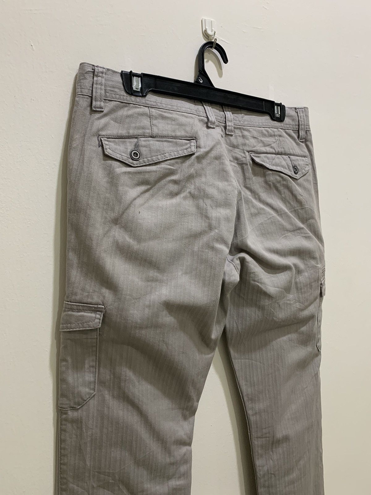 Japanese Brand × Solid and Striped Stripe 7Pocket Multipocket Tactical Utility Flare CargoPant Size 34" / US 12 / IT 48 - 10 Thumbnail