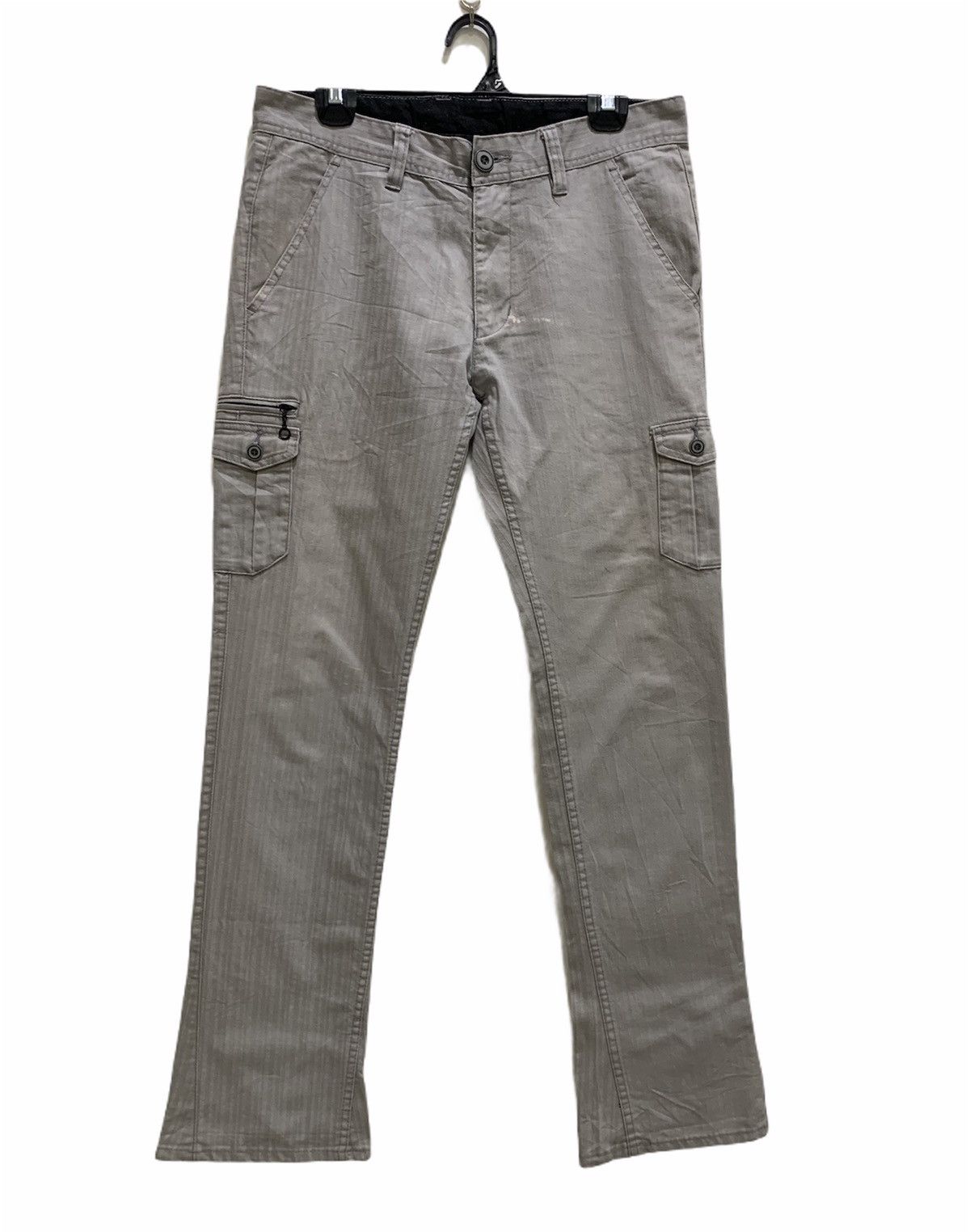 Japanese Brand × Solid and Striped Stripe 7Pocket Multipocket Tactical Utility Flare CargoPant Size 34" / US 12 / IT 48 - 1 Thumbnail