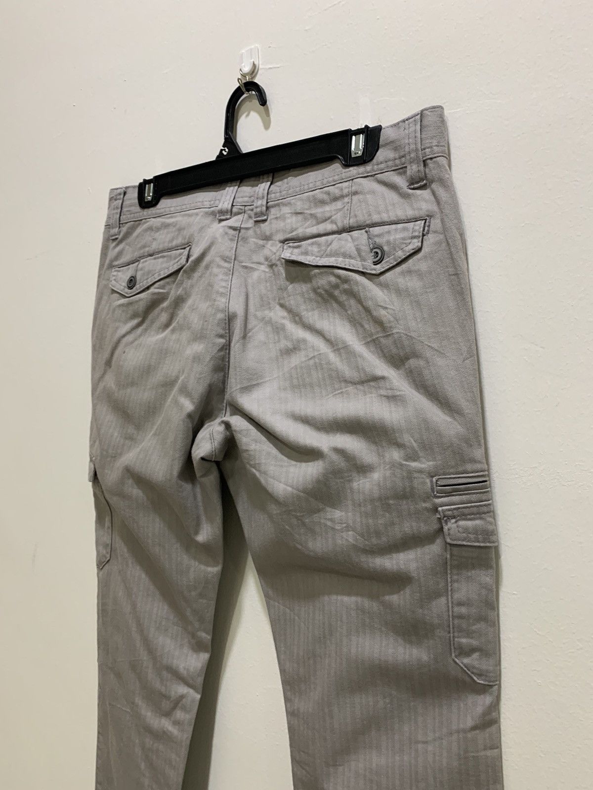 Japanese Brand × Solid and Striped Stripe 7Pocket Multipocket Tactical Utility Flare CargoPant Size 34" / US 12 / IT 48 - 11 Thumbnail